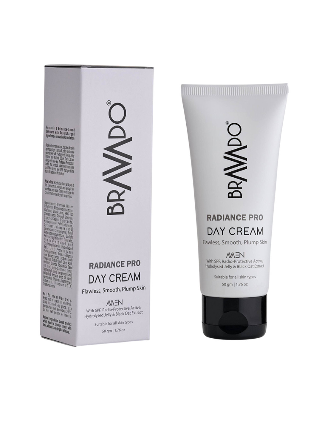 Bravado Radiance Pro Day Cream for Hydrating, Moisturizing, Anti Ageing, Skin Repair- 50g