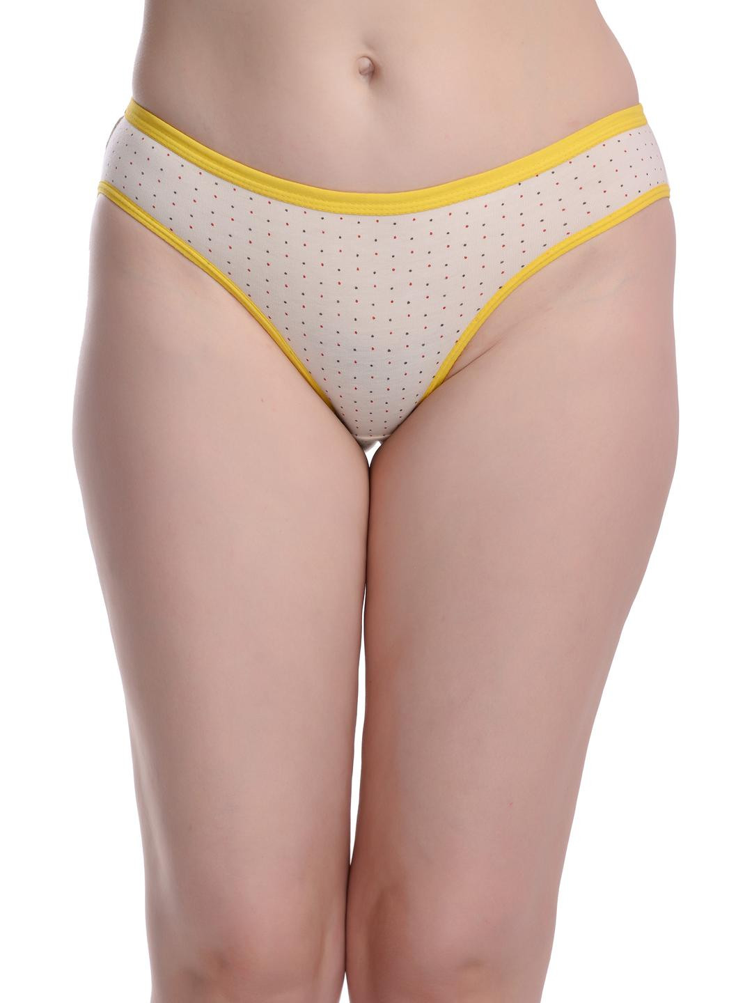 New stylish White,Pink,Red Cotton Silk Hipster Multicolor Panties Pack of 3