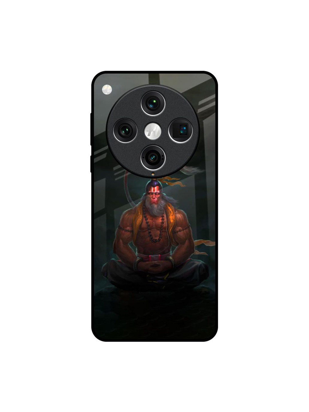 QRIOH Lord Hanuman Print Oppo Find X8 Pro Back Case Mobile Accessories