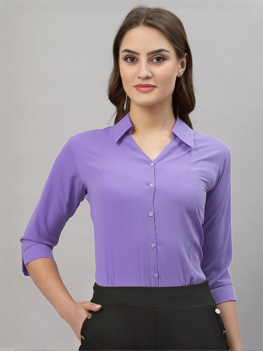 Ethic Glance Women Violet Shirts