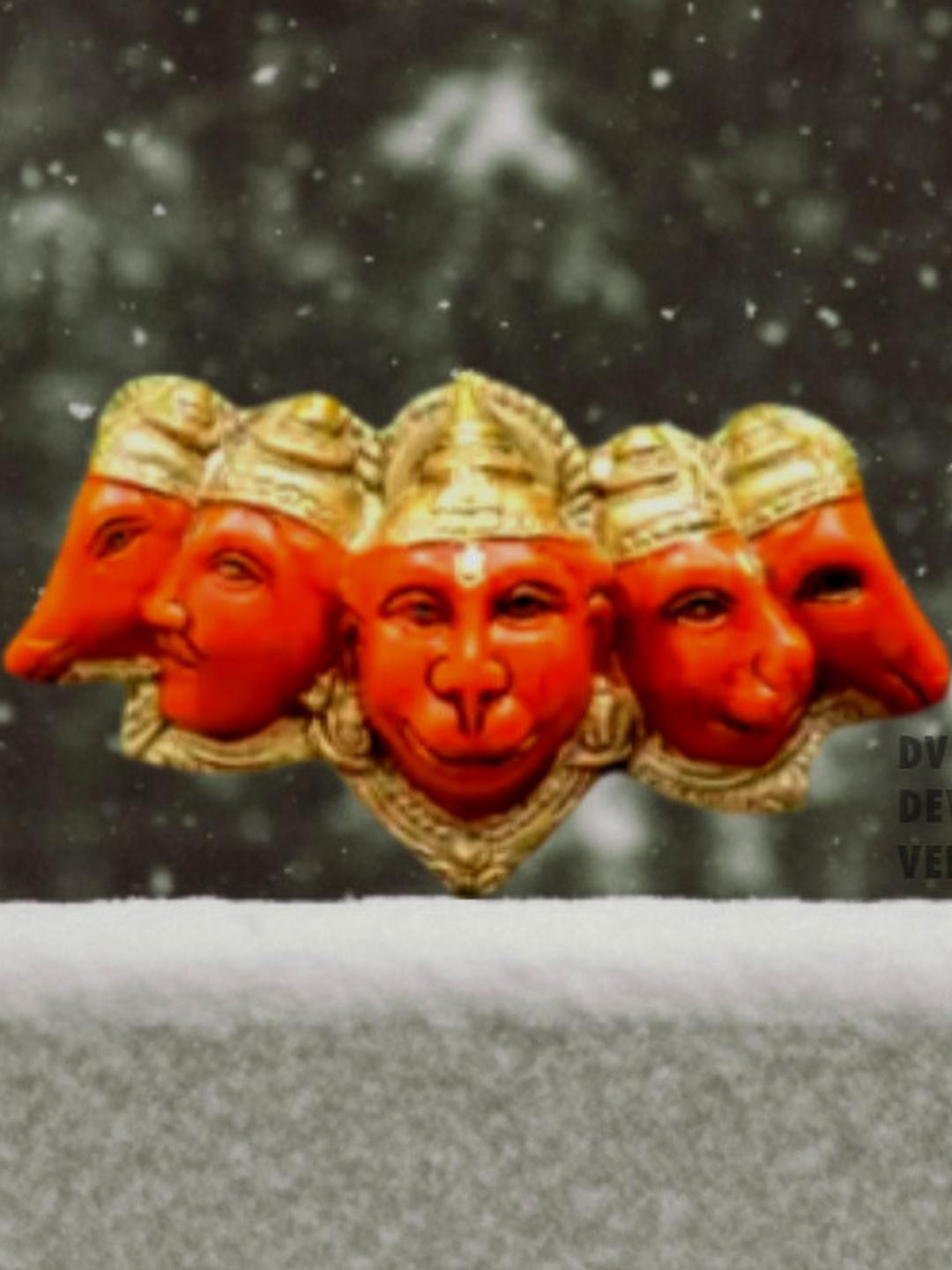 SSS SCULPTURE Orange Religious Idol Showpiece