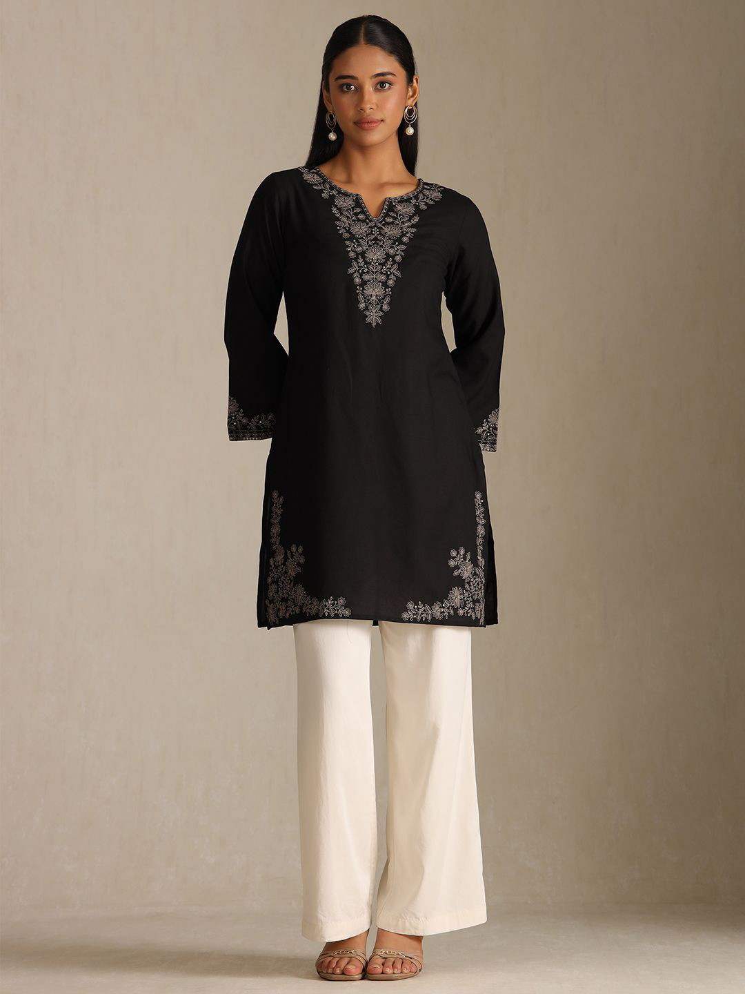 Soch Women Woven Design Daily Straight Kurta