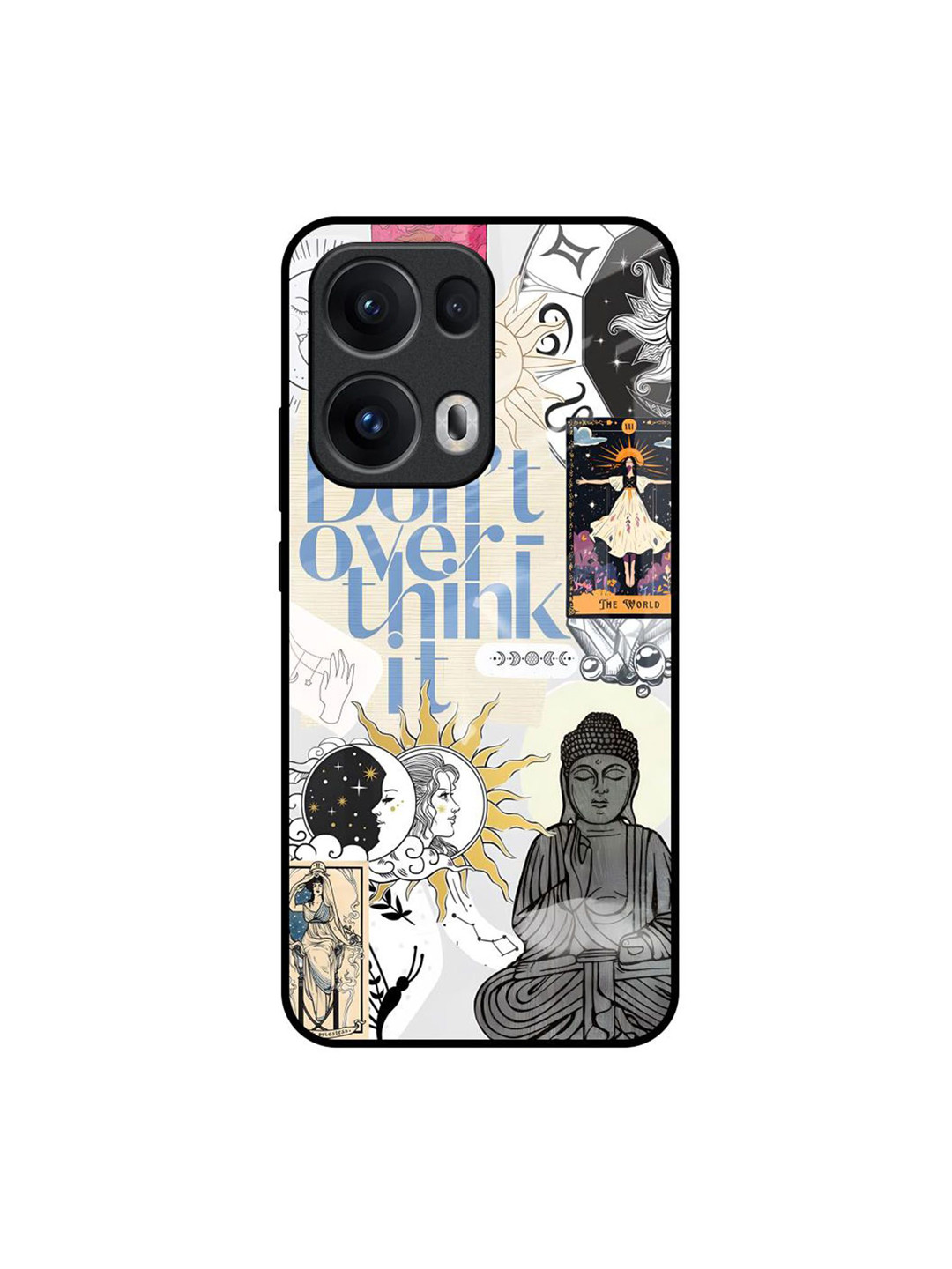 QRIOH Heaven Path Printed Oppo Reno13 Pro 5G Glass Back Case