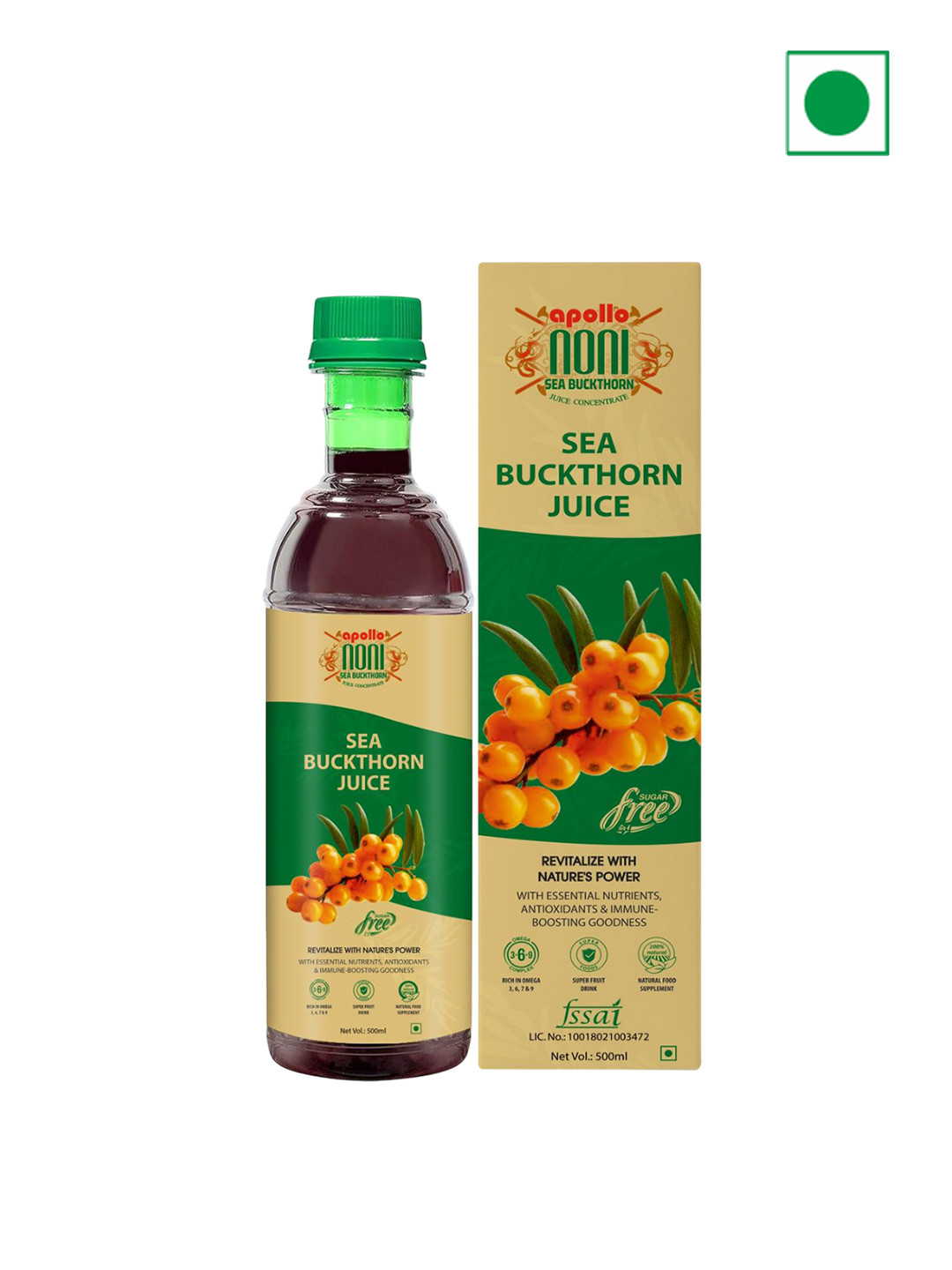 Apollo noni Sea Buckthorn Juice - 500 ml