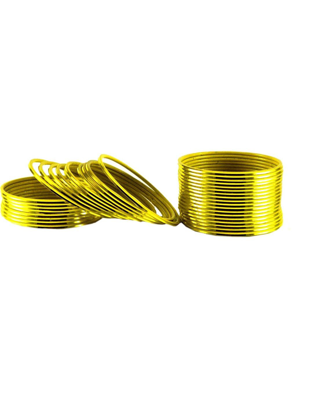 Vidhya Kangan Yellow Brass Bangles