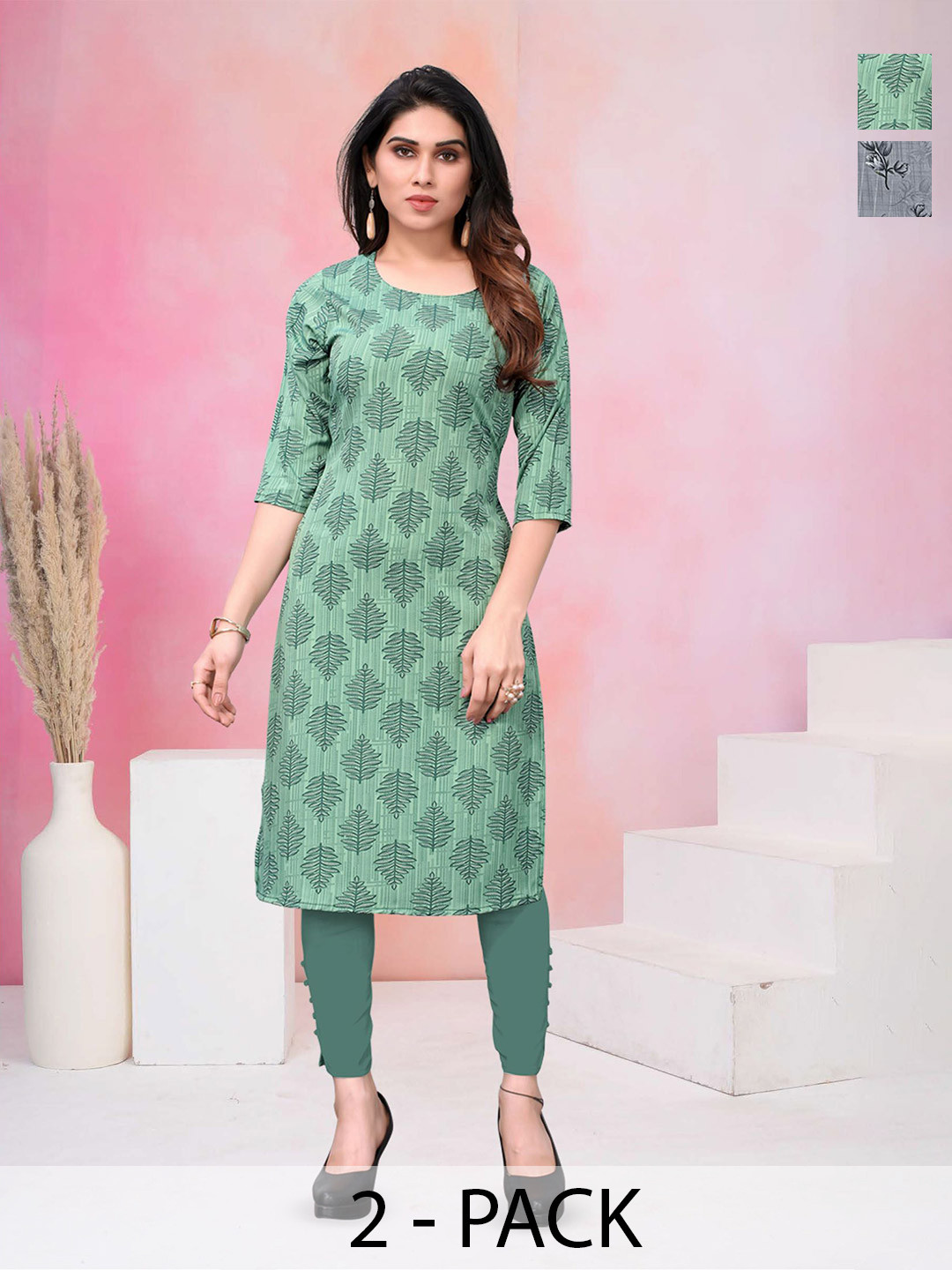 KETAKI FASHION Women Paisley Printed Gotta Patti Crepe Kurta
