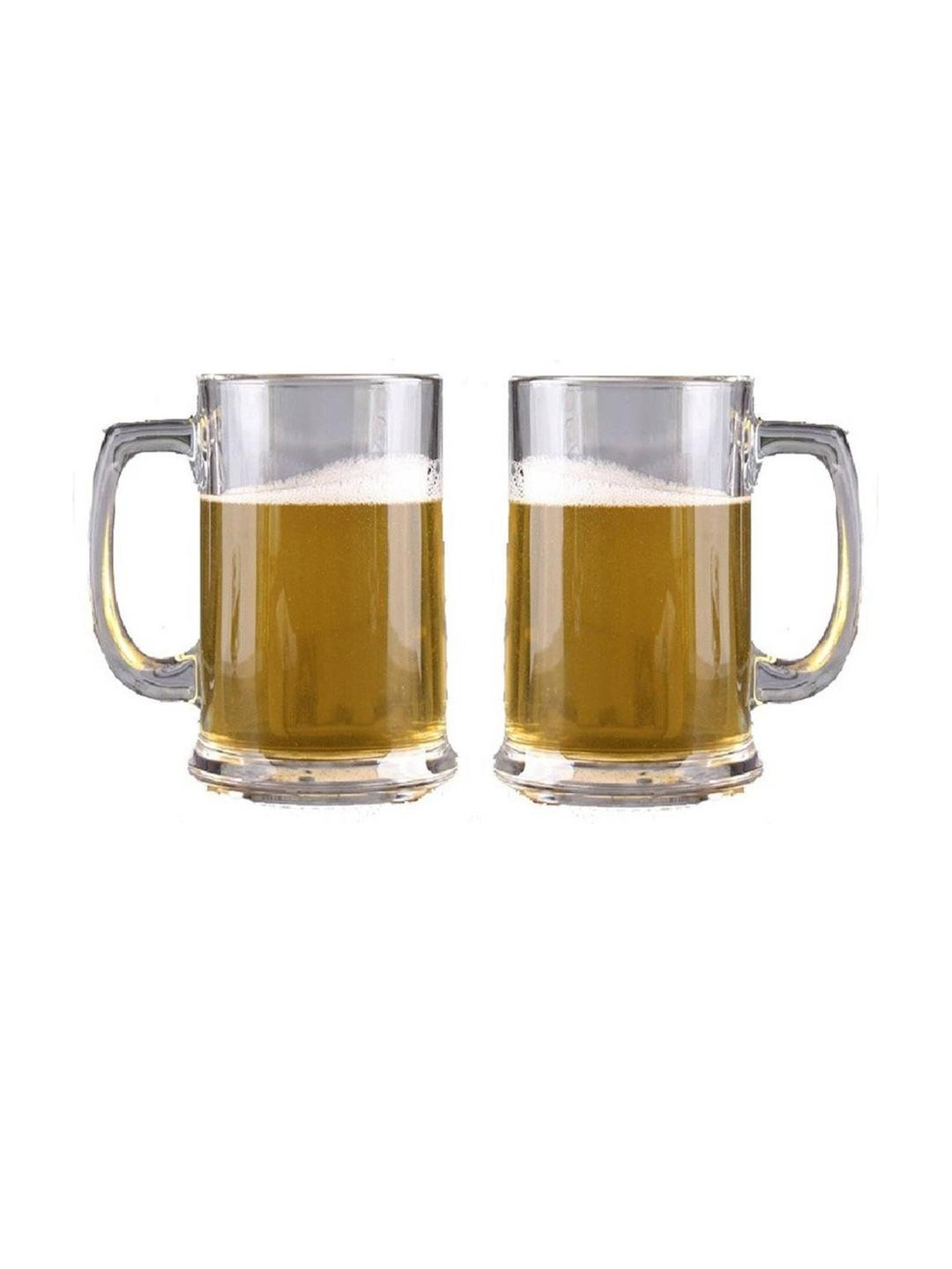 SOMIL Transparent Pack Of 2 Food-Safe Water Glass