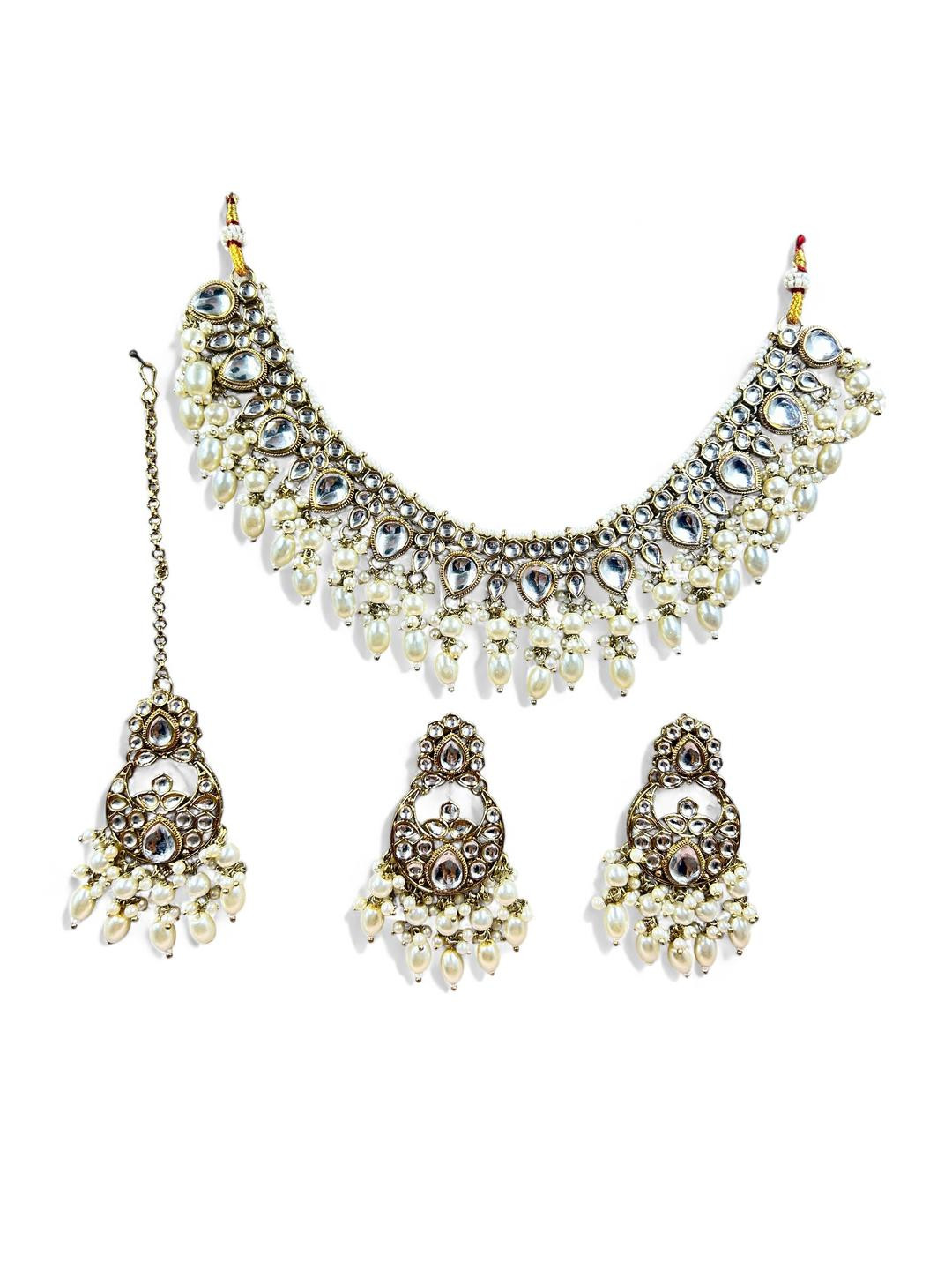 ANTIQUE JEWELLERY Women Cream Necklace and Chains