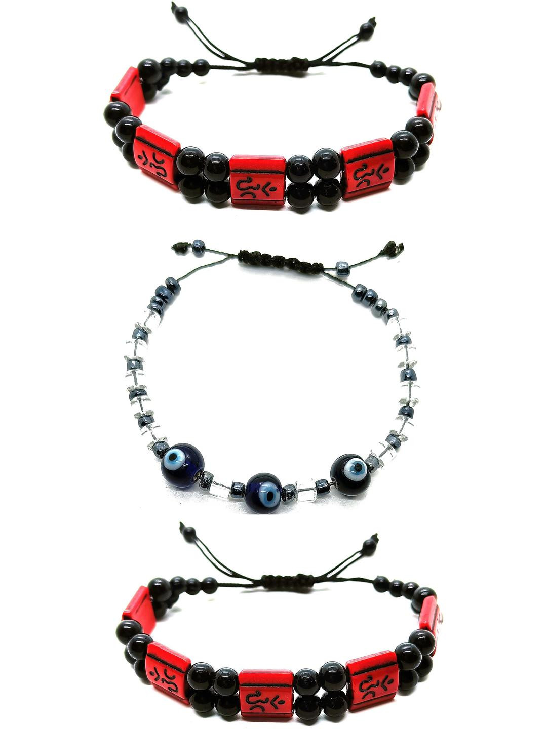 Dynamic Retail Global Men's Drawstring Bracelet (Pack Of 3)