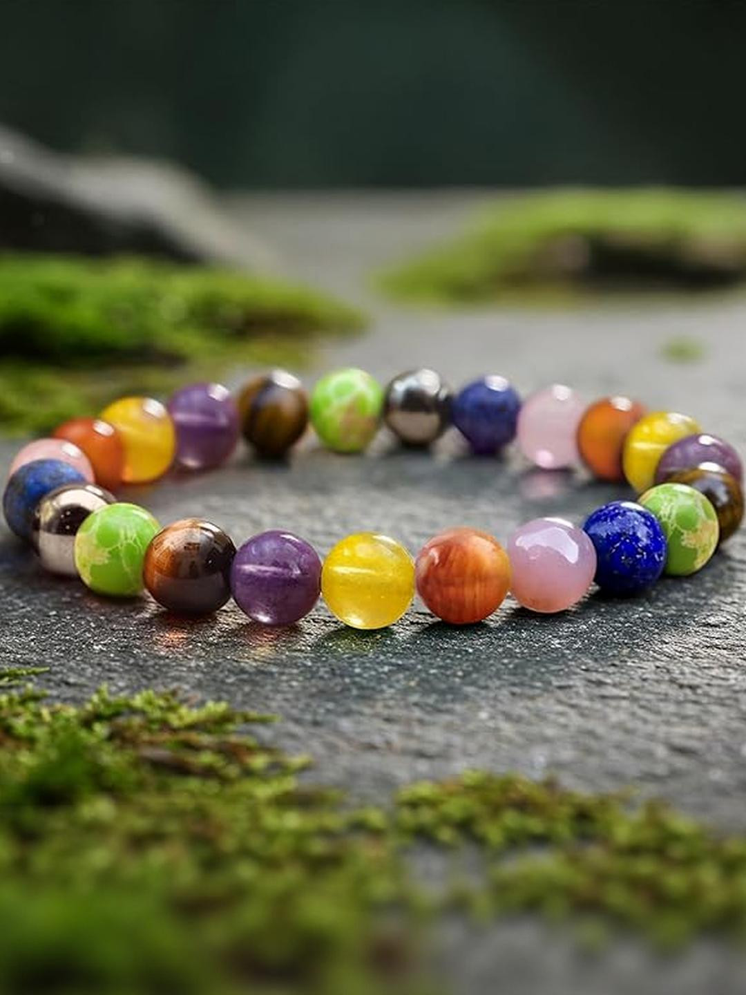 HEALINGGEMS Unisex Seven Chakra Bracelet