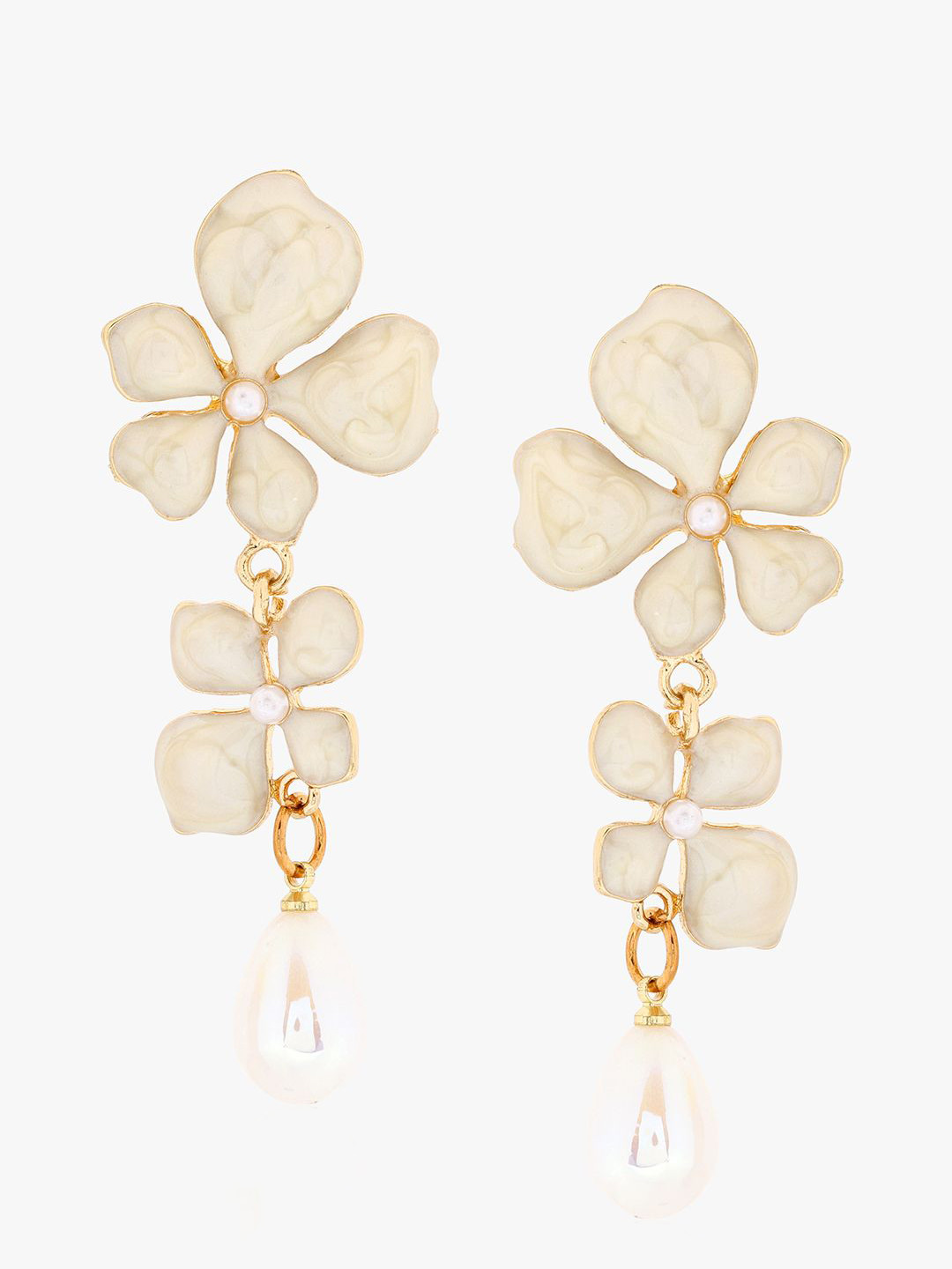 Kazo Floral Lush Bloom Drop Earrings