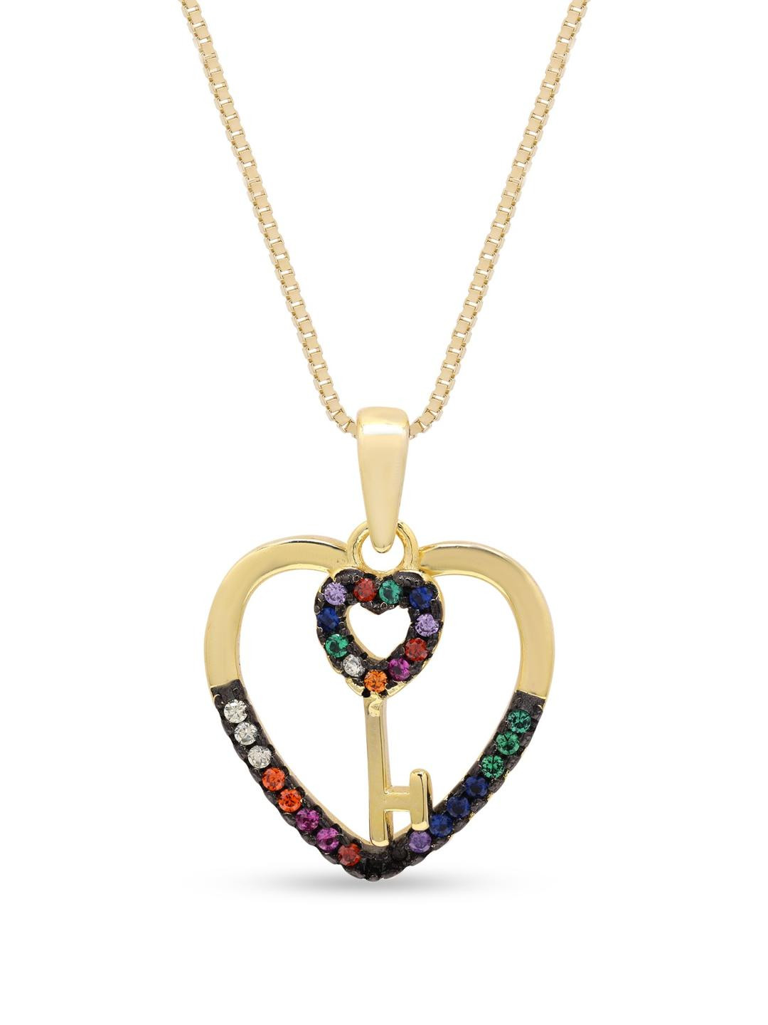 925 Silver Blue Heart  Pendant