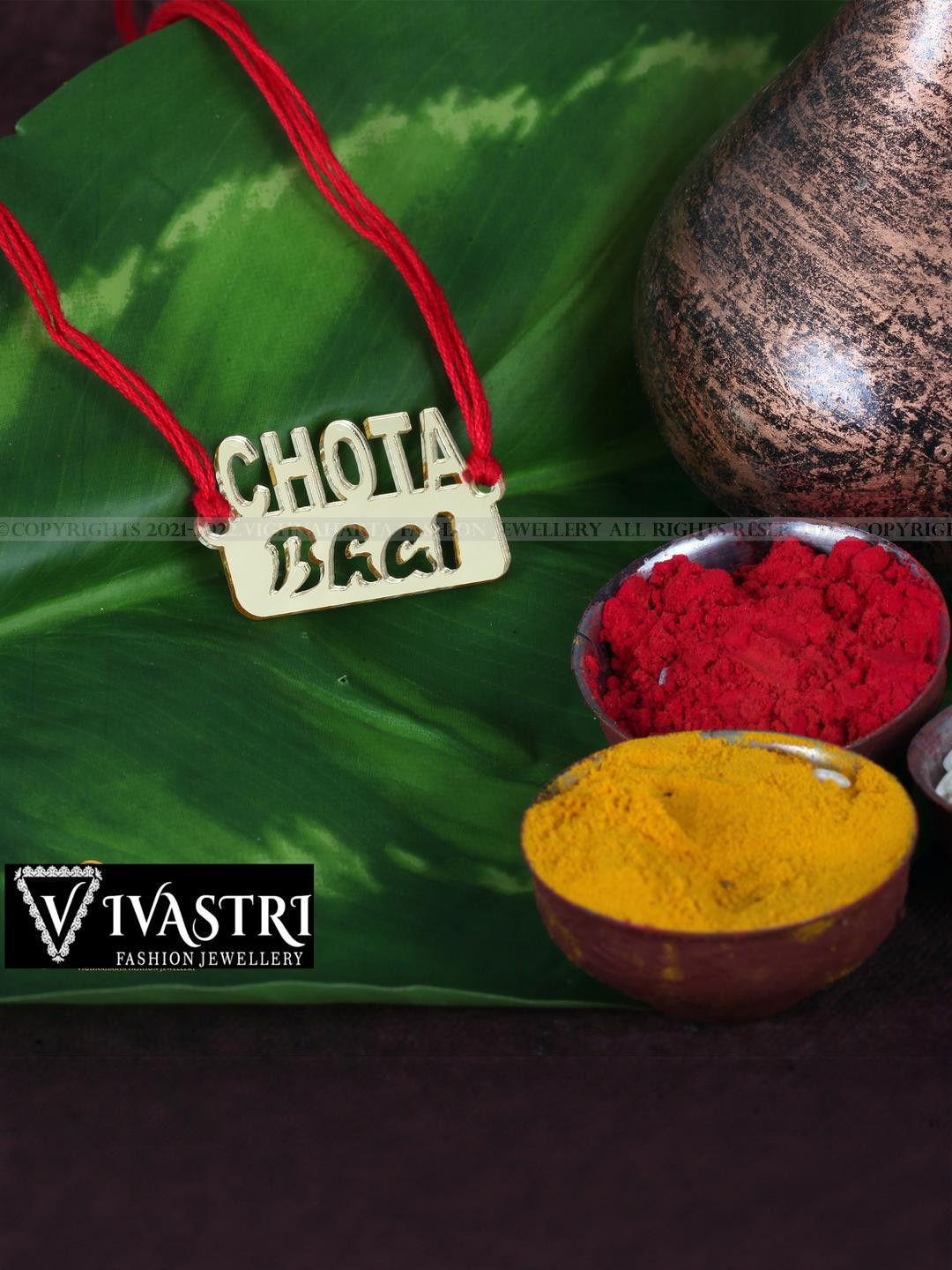 VIVASTRI  Premium 'Chota Bhai' Rakhi For Brother & Lovely Sister