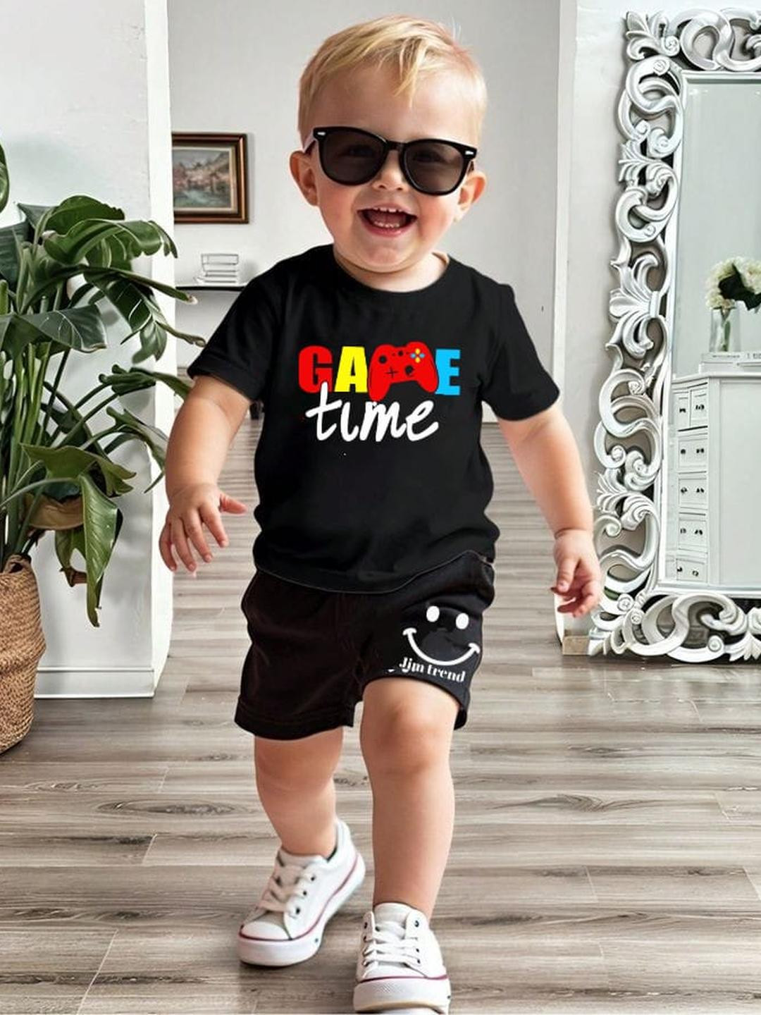 JIM Trend Unisex Black Clothing Set