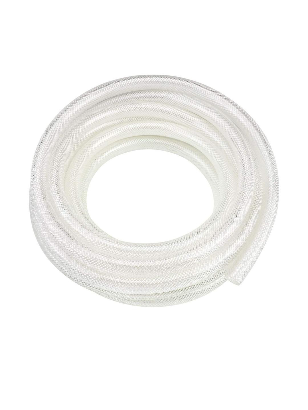 Go Hooked Garden Braided Water Pvc Clear Hose Pipe for Watering Home Garden Flower Plants.