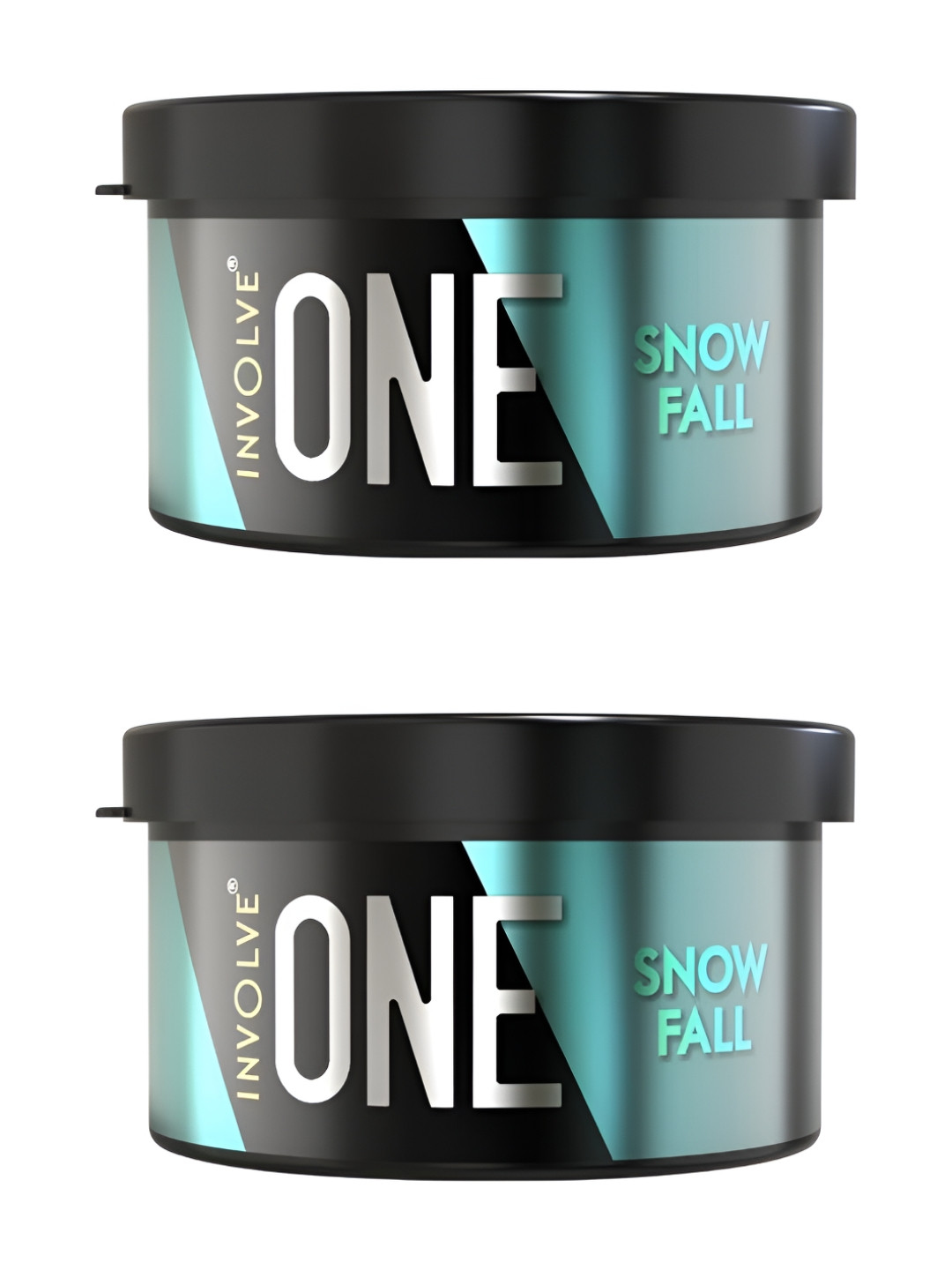 INVOLVE Pack Of 2 Snowfall Fiber Car Air Freshener 40 g Each