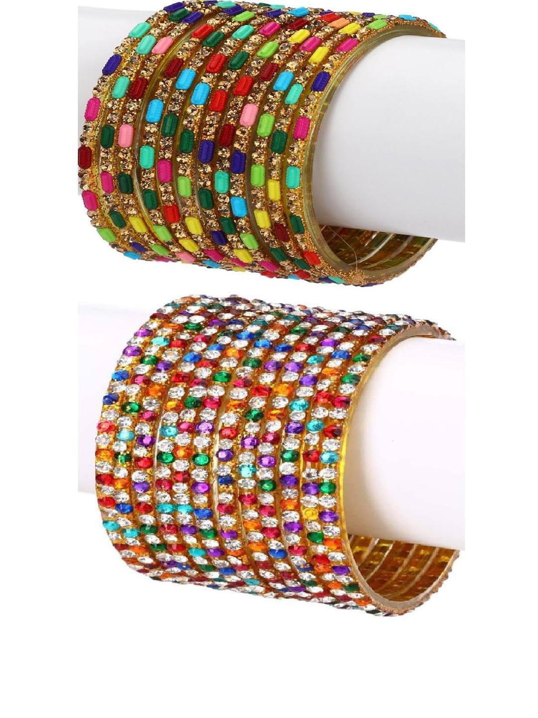 SOMIL Women Multi-Coloured Bangles Set