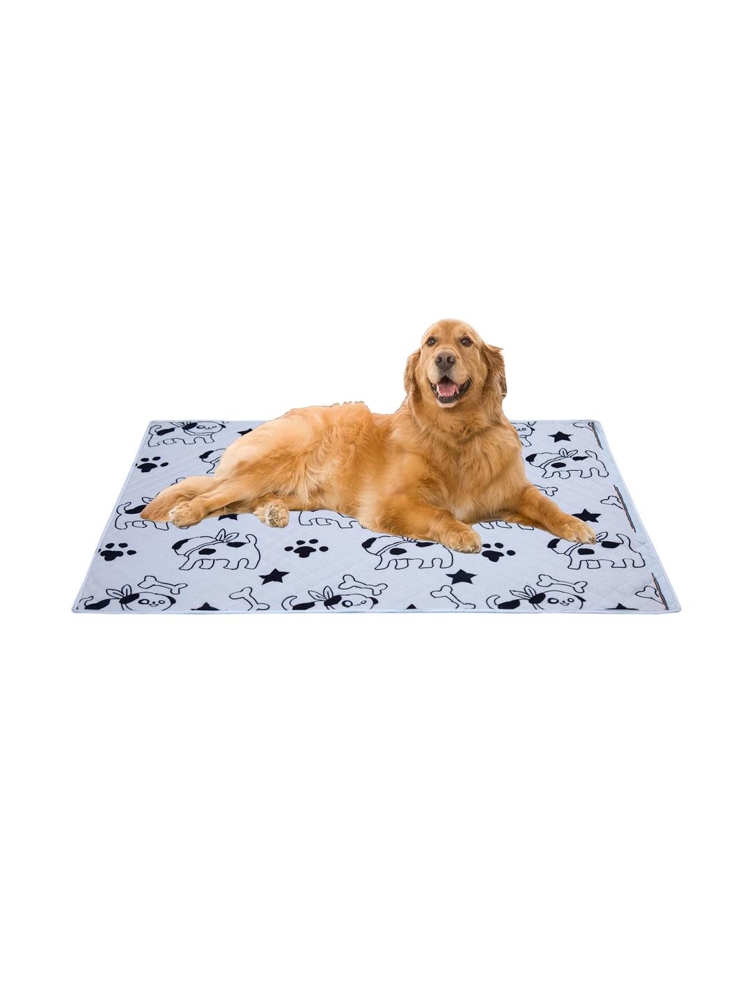AAZEEM White Soft XL Lightweight Sleeping Mat for Dogs Cats and Pets