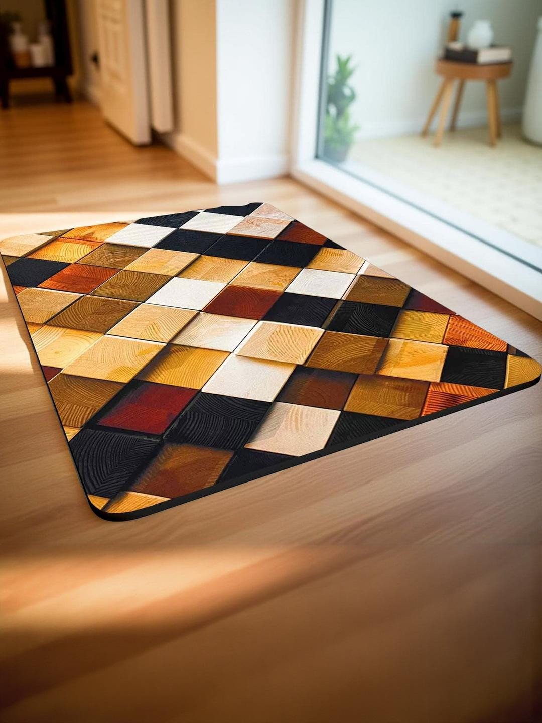 IVAZA Walnut Brown Bath Rug