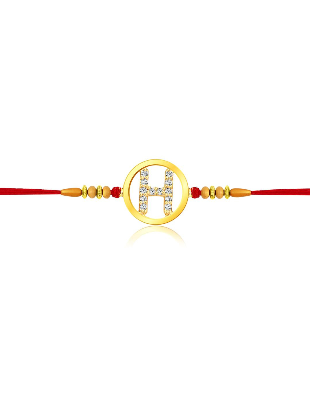 VIVASTRI Multistrand H Letter Rakhi For Brother Rakhi