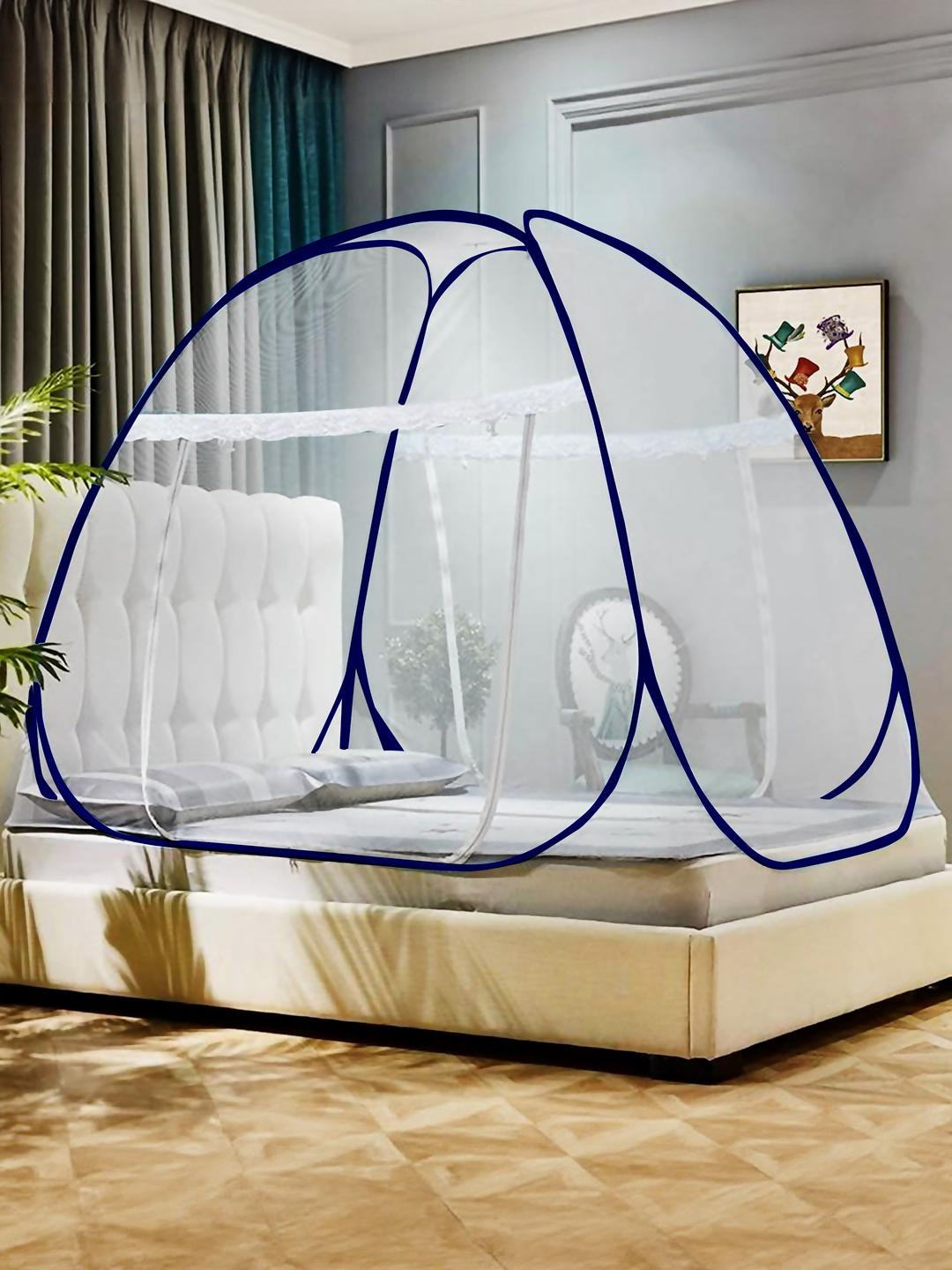 GK-JLPV Blue Foldable Mosquito Net