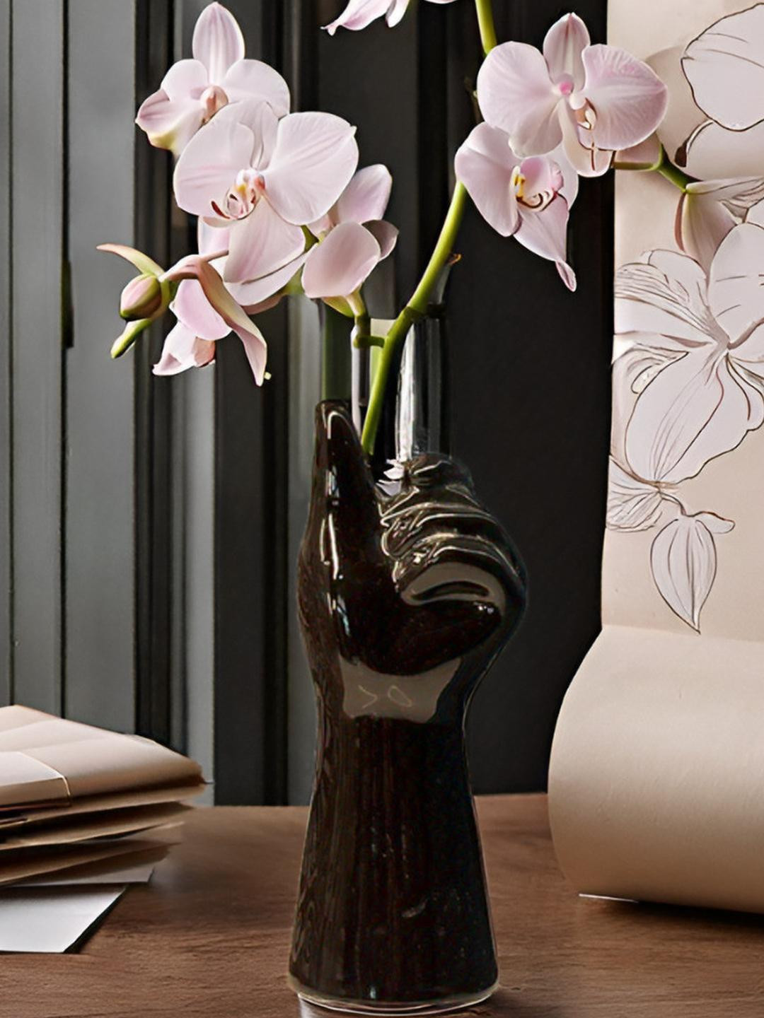 Kraftlik Handicraft Black Ceramic Vases