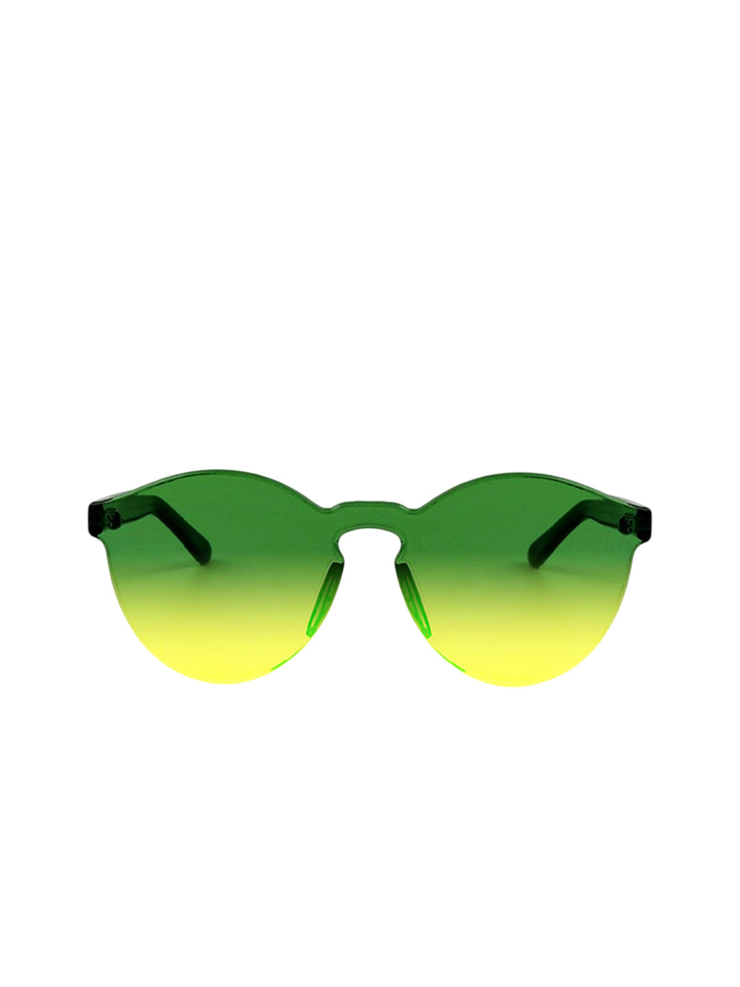 AUGEN Unisex Rimless Round Sunglasses with Regular Lens VI-SG-Summer-Green2T