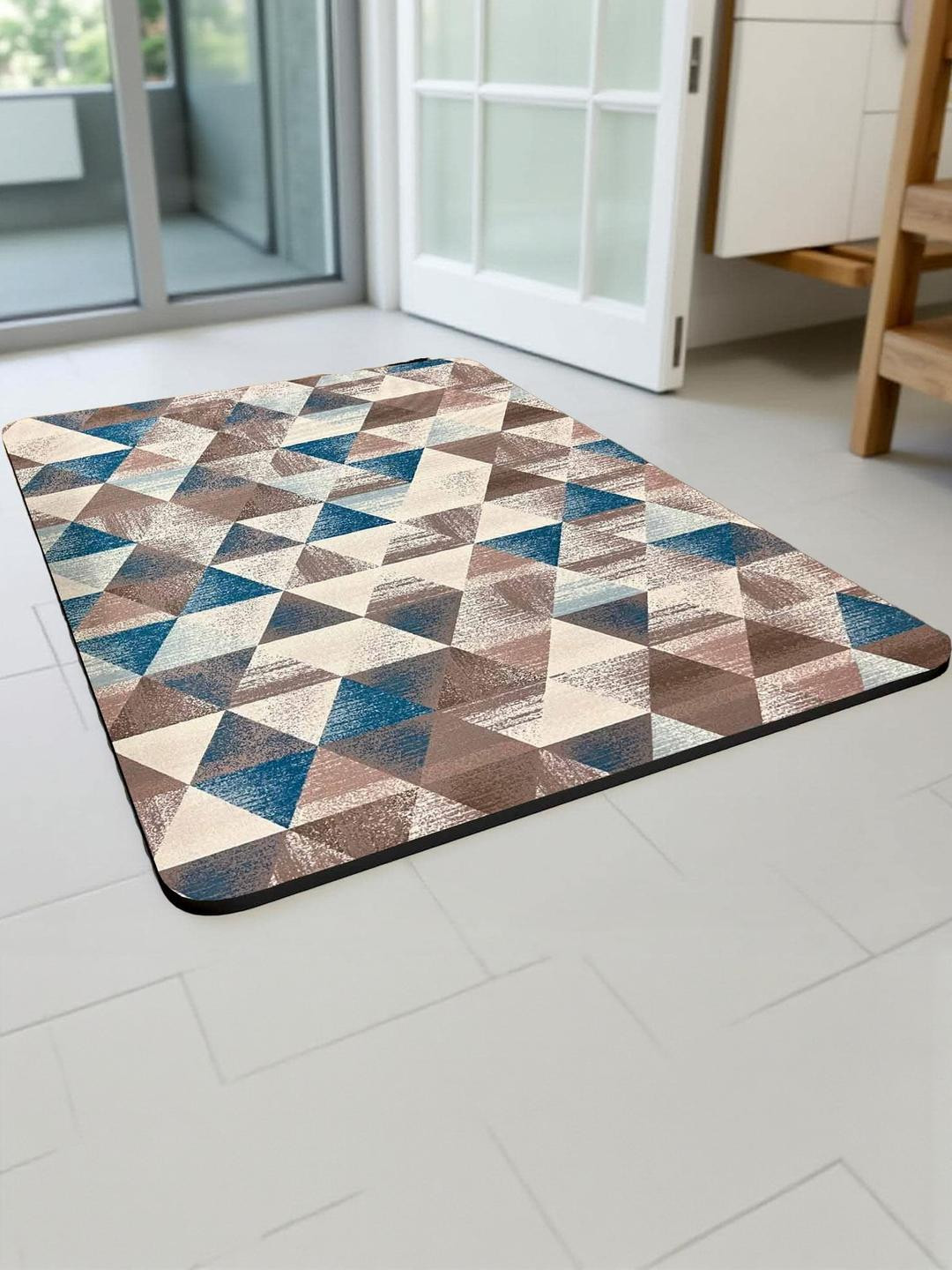 IVAZA Taupe Brown Anti-Slip 550 GSM Bath Mat for Bathroom