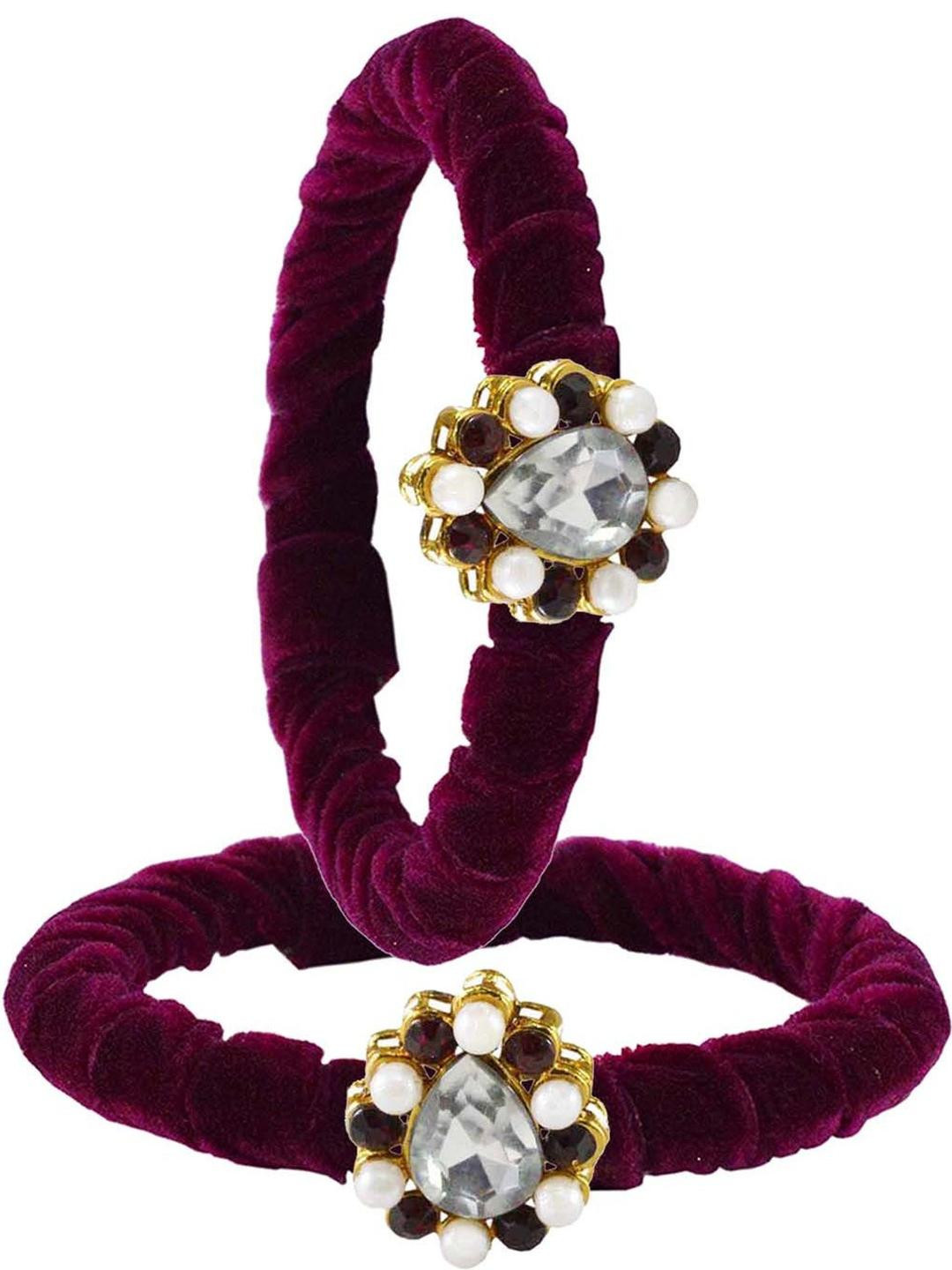 Vidhya Kangan Purple Brass Bangles