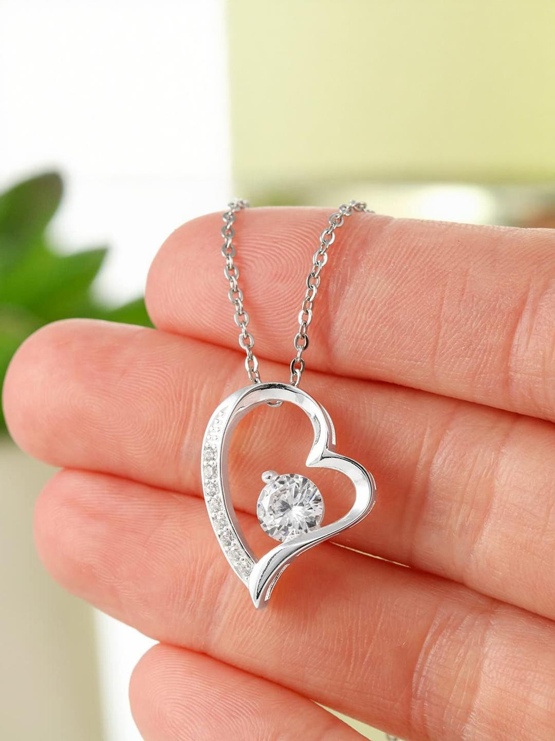 Silver Gift Mom Necklace, Gift For Mother, You Were Perfect, Heart Necklace