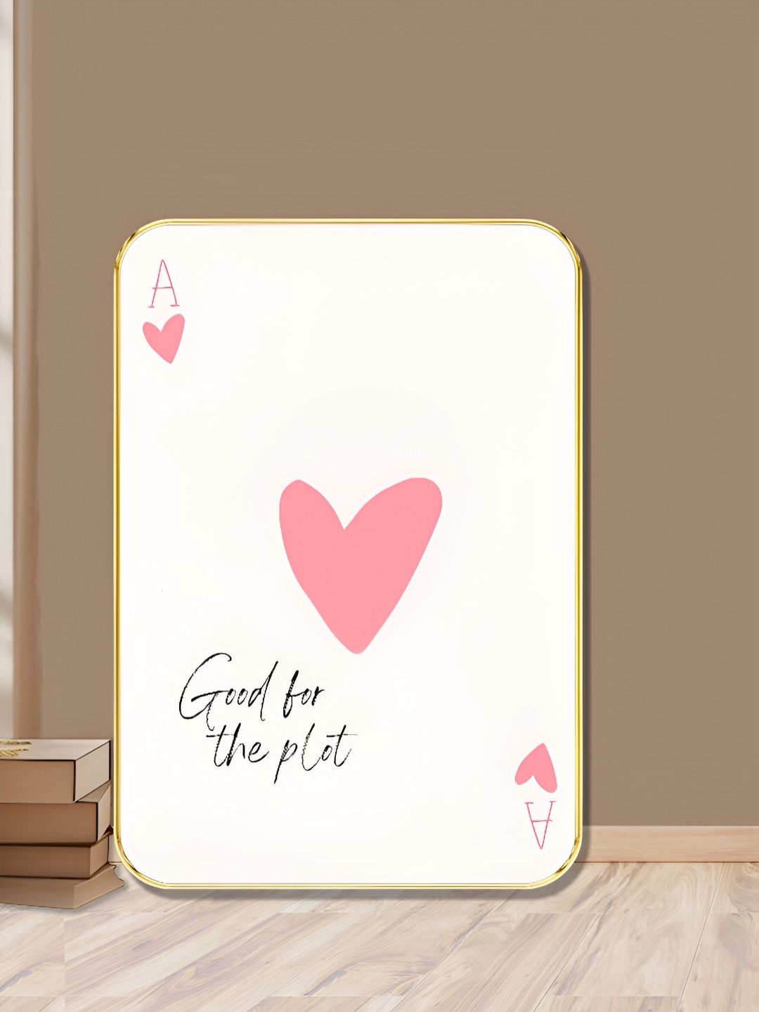 SAF White & Pink Good for the Plot Wooden Wall Art