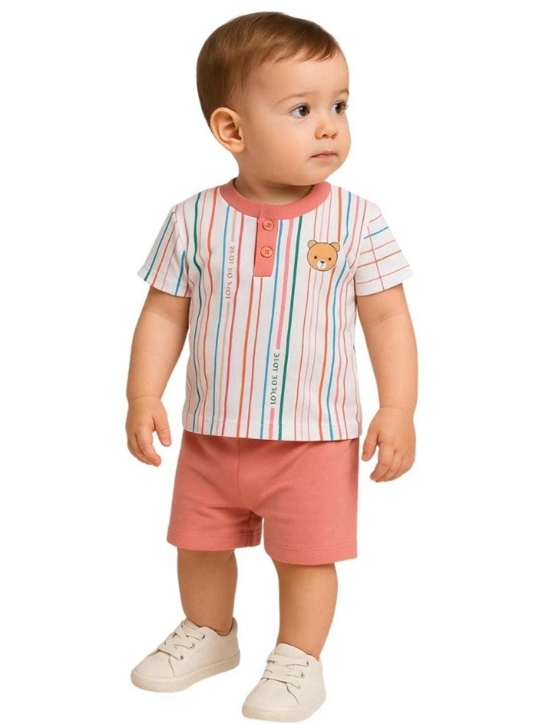 Cdeck Boys Multicolor T-shirt with Shorts