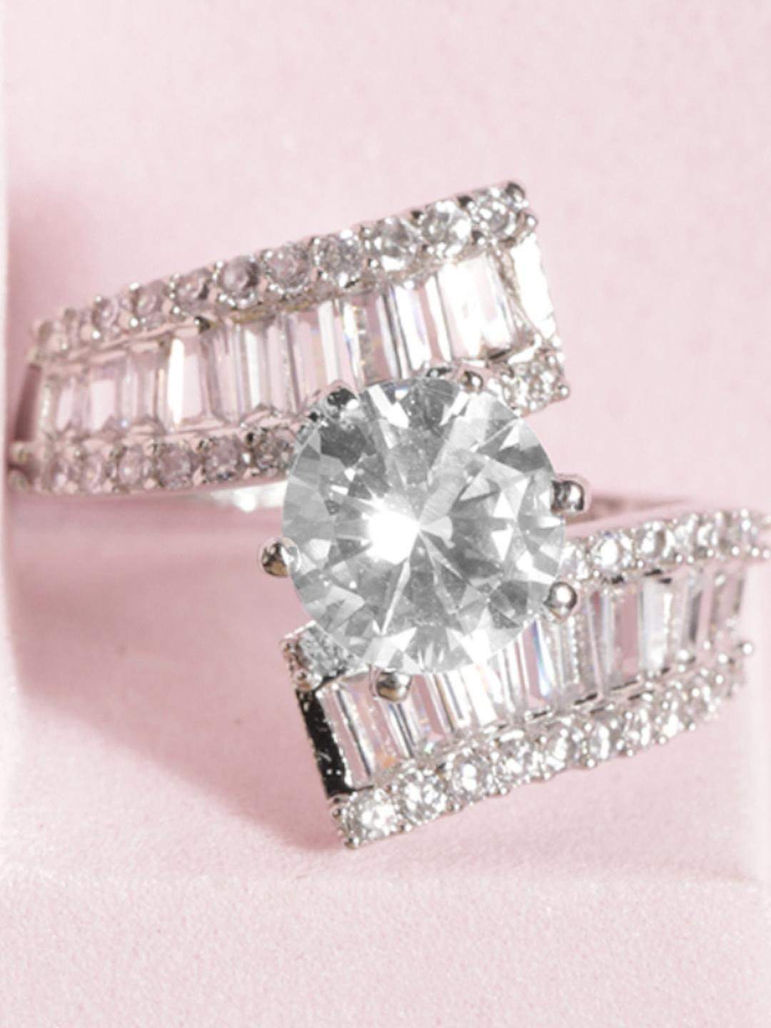 Bhagya Lakshmi Sparkling Stone Ring