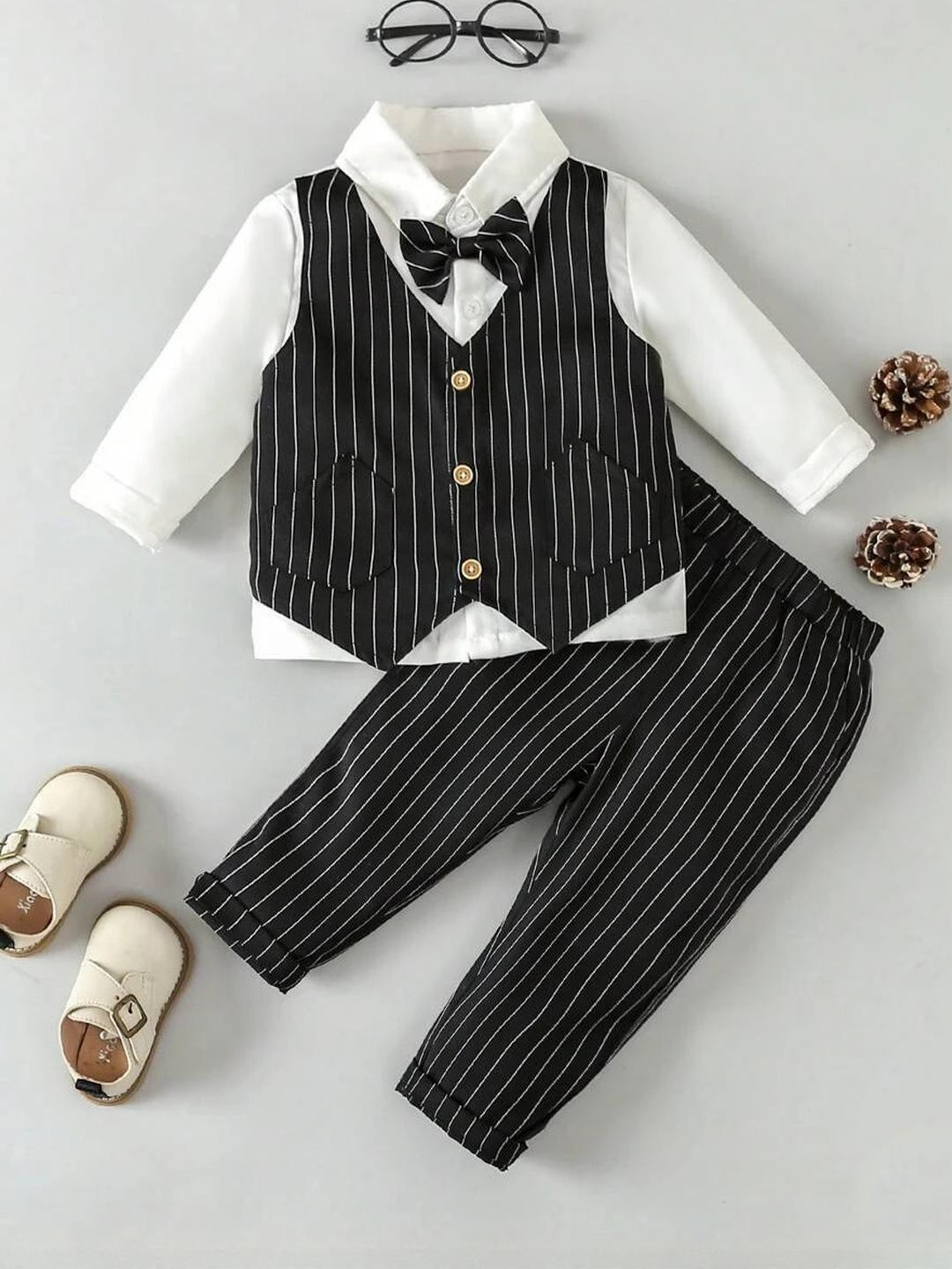 BELLIZA Kids Checked Shirt & Trousers