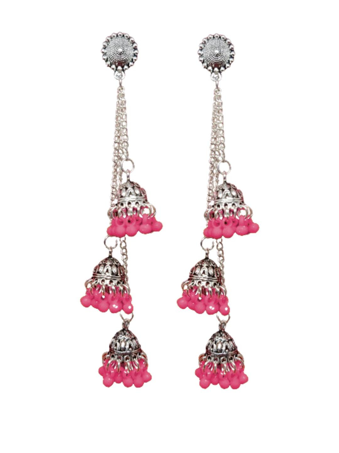 Weariton German Silver 3chain Round Droped Eraing