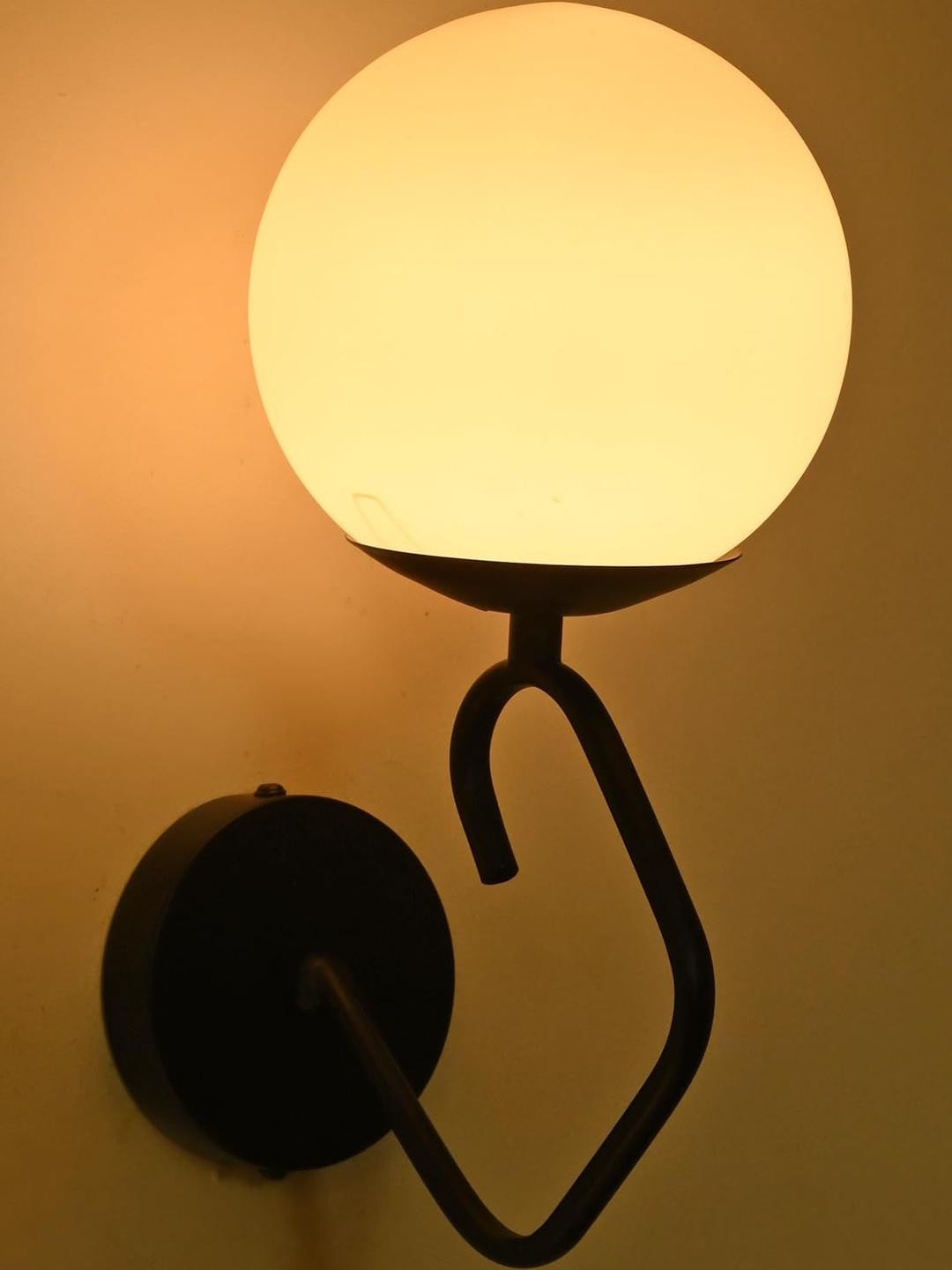 Somil white Glass Elegant & Stylish Decor Modern Interiors Wall Lamps