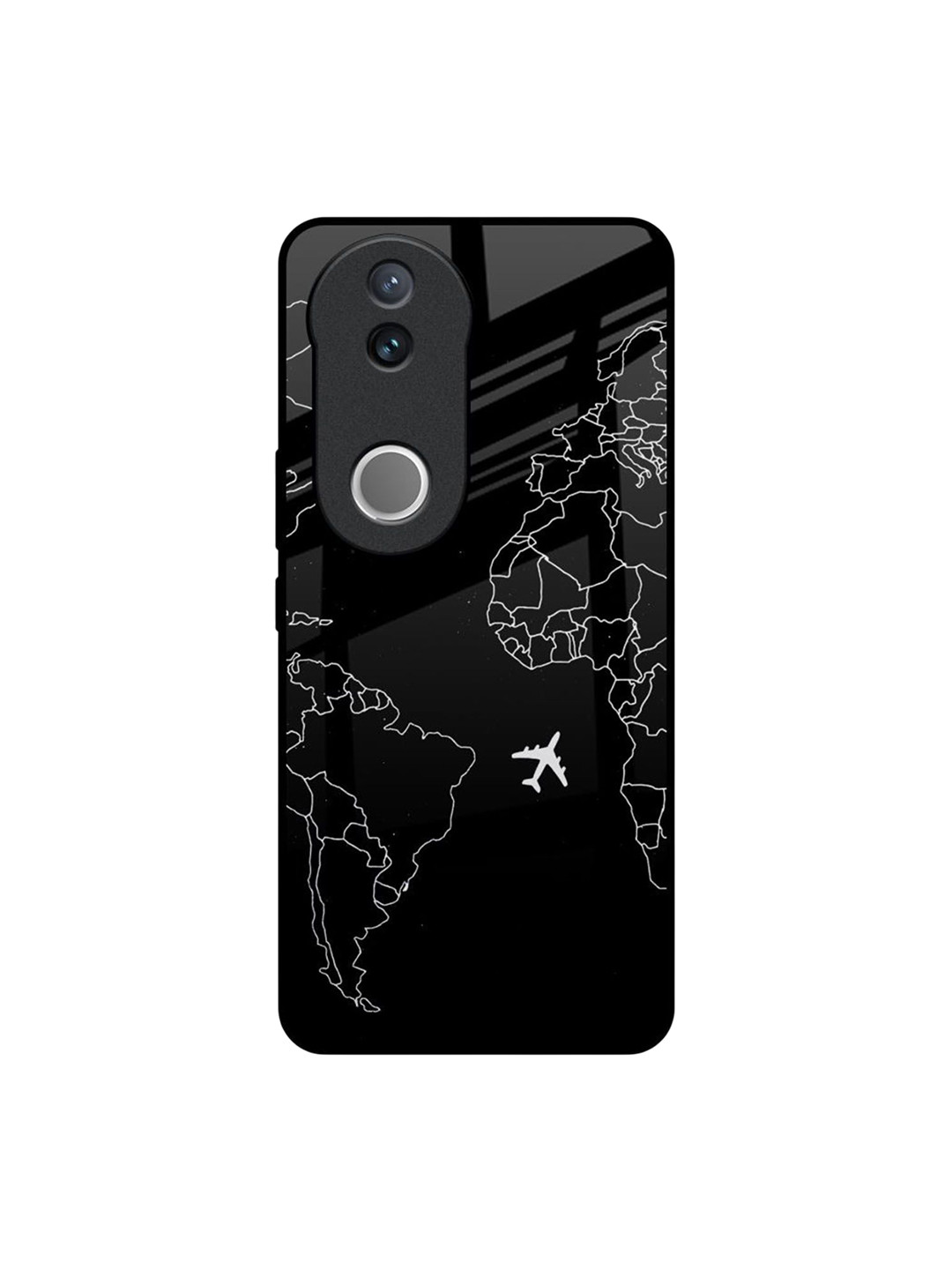 QRIOH Dark Fly Glass Quirky Printed Vivo V50 5G Back Case