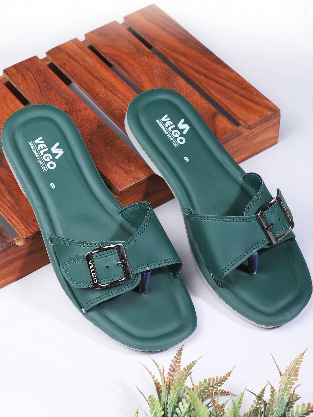 Ango Women Green Sandals