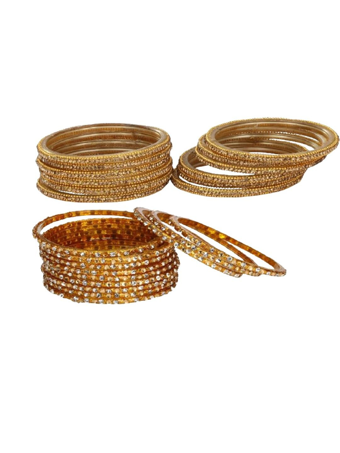 SOMIL Women Golden Bangles Set