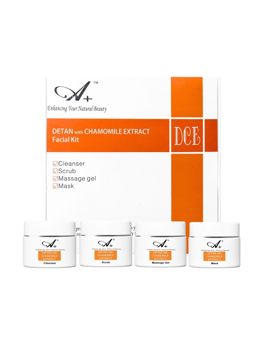 A+ Professional Range Detan With Chamomile Extract Facial Kit- 200 g