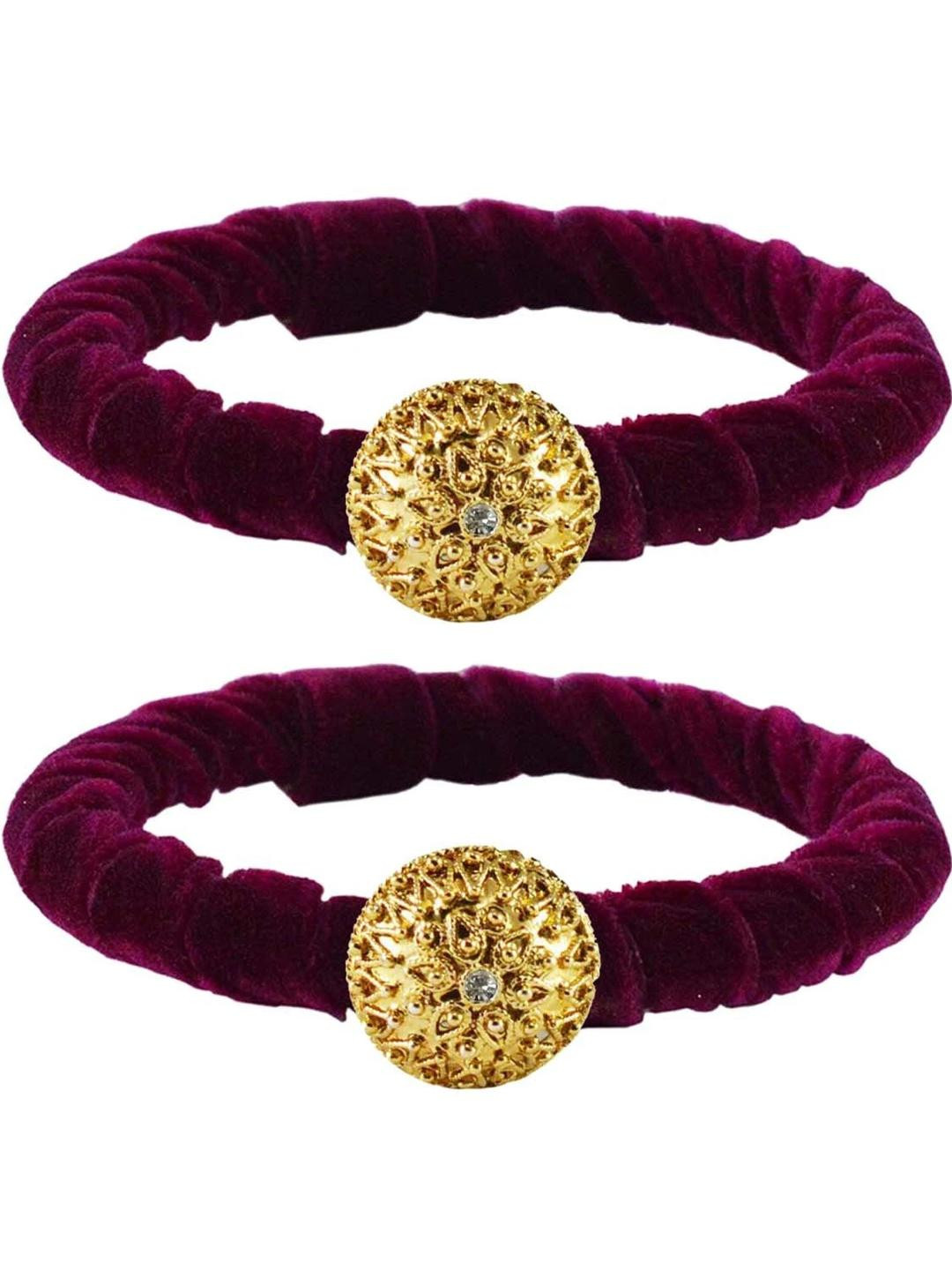 Vidhya Kangan Purple Brass Bangles