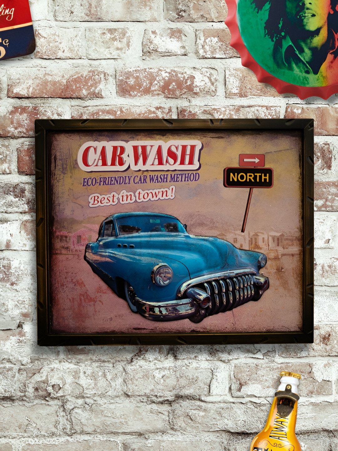 eazy wagon Brown & Blue 1949 Buick Retro Wall Art