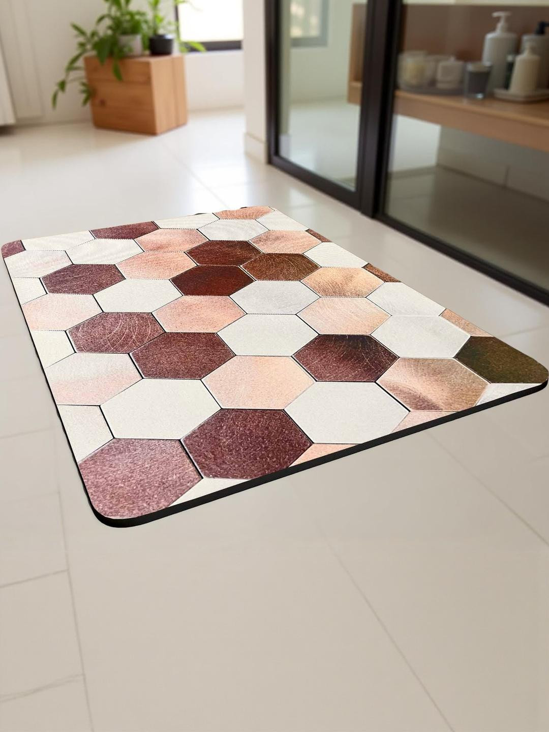 IVAZA Anti slip, bath door mats for home, 550 gsm, bath mat 40x60