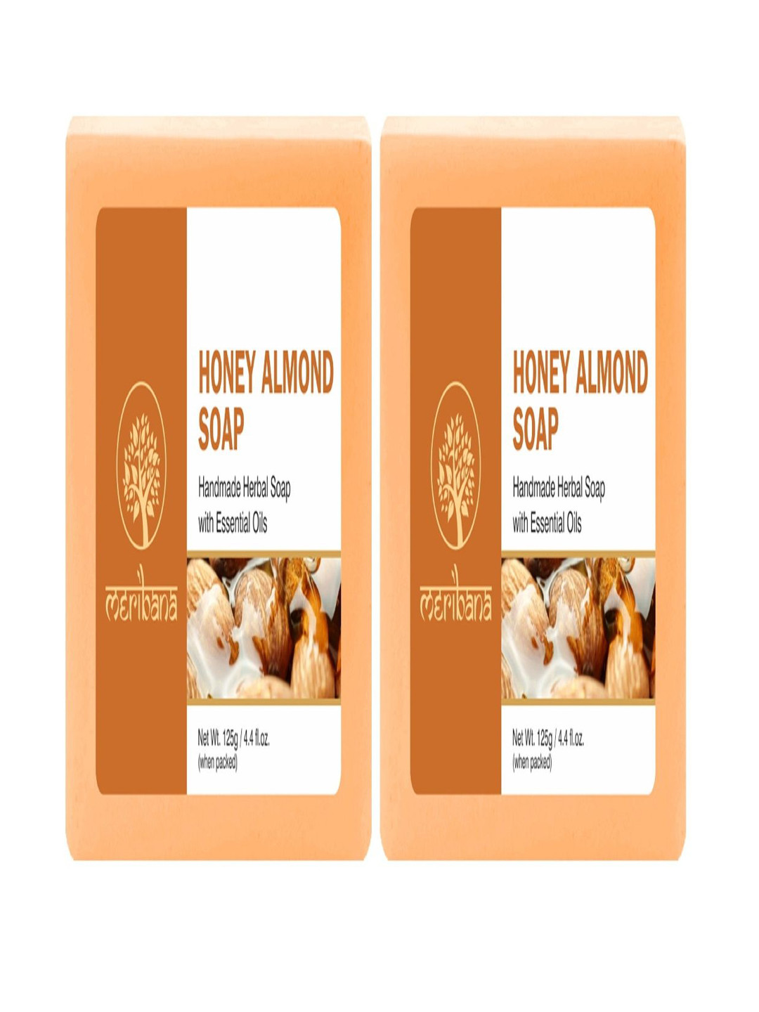 meribana Set Of 2 Honey & Almond Soap- 125 g Each