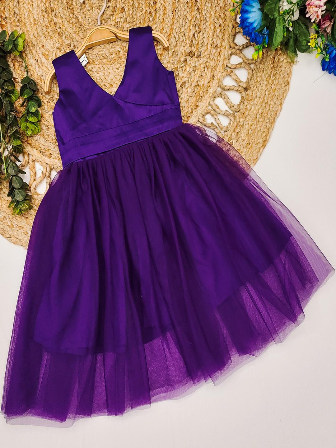 Tejam Net Fit & Flare Dress