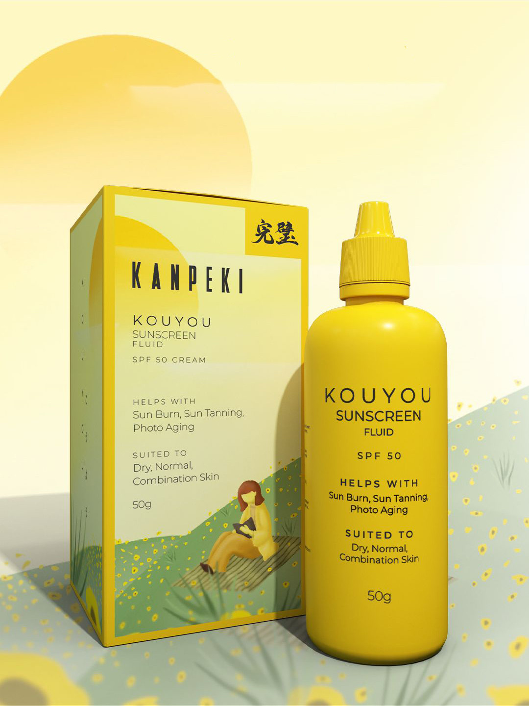 Kanpeki Kouyou Fluid Sunscreen SPF 50- 50 g
