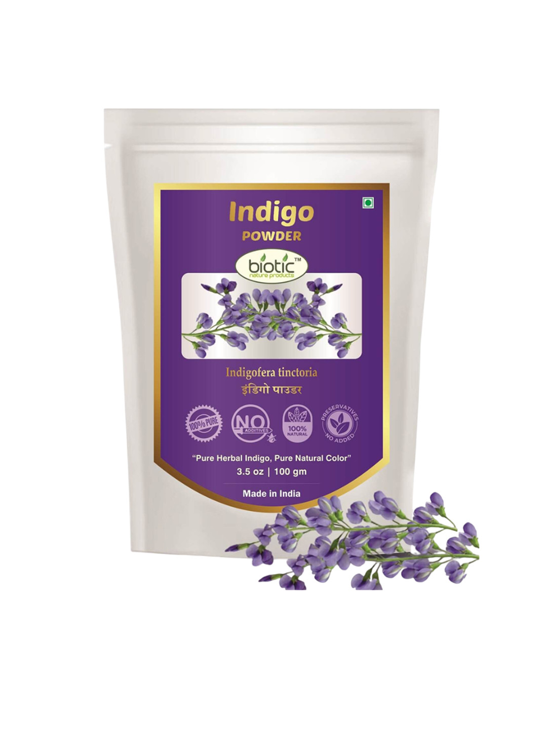 Biotic Indigo Powder Hair Color - 100 g