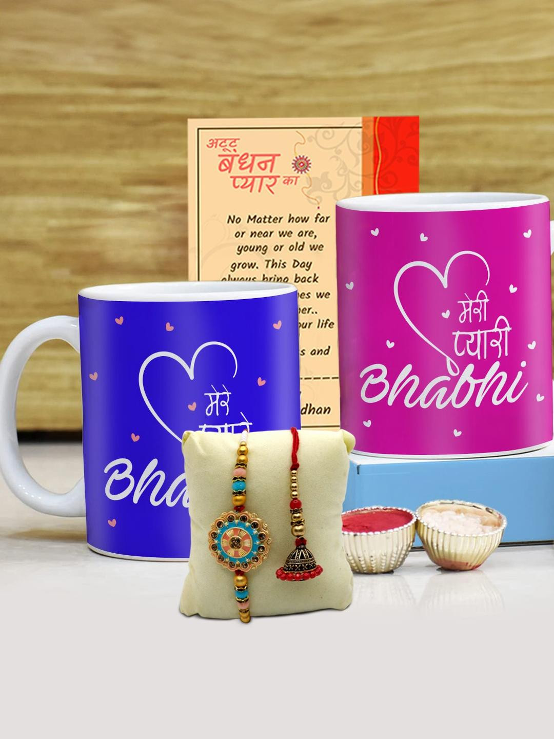 SKYTRENDS Multicoloured Printed Ceramic Matte Cups Set of Cups and Mugs