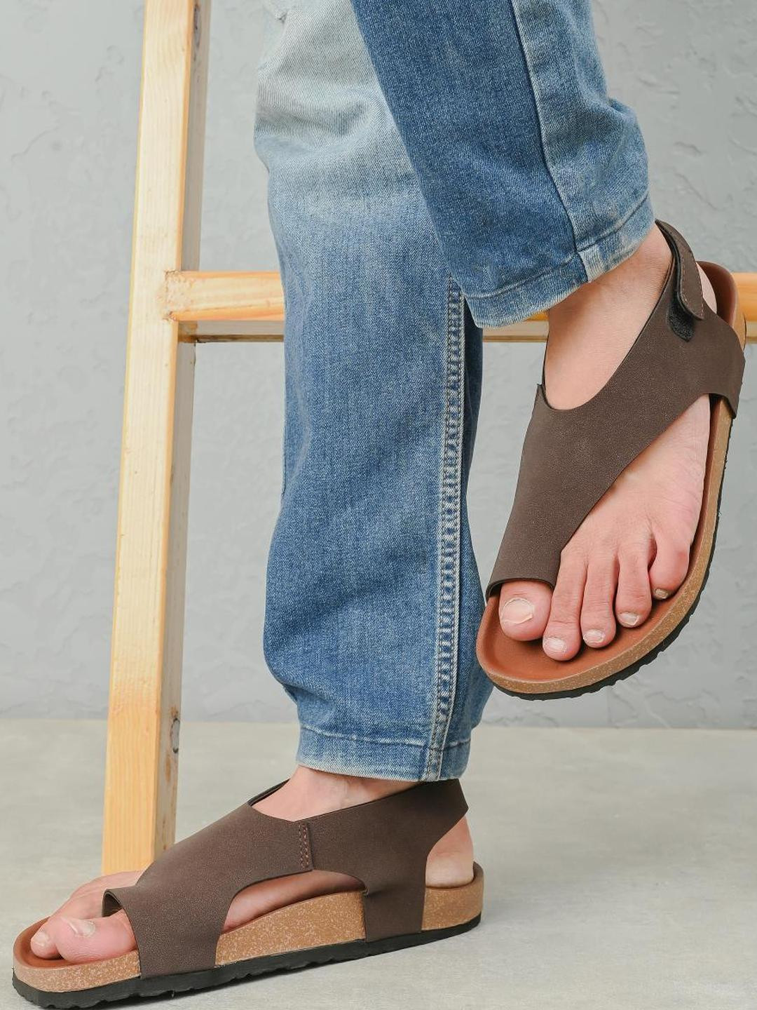 Appelon Men Brown Sandals