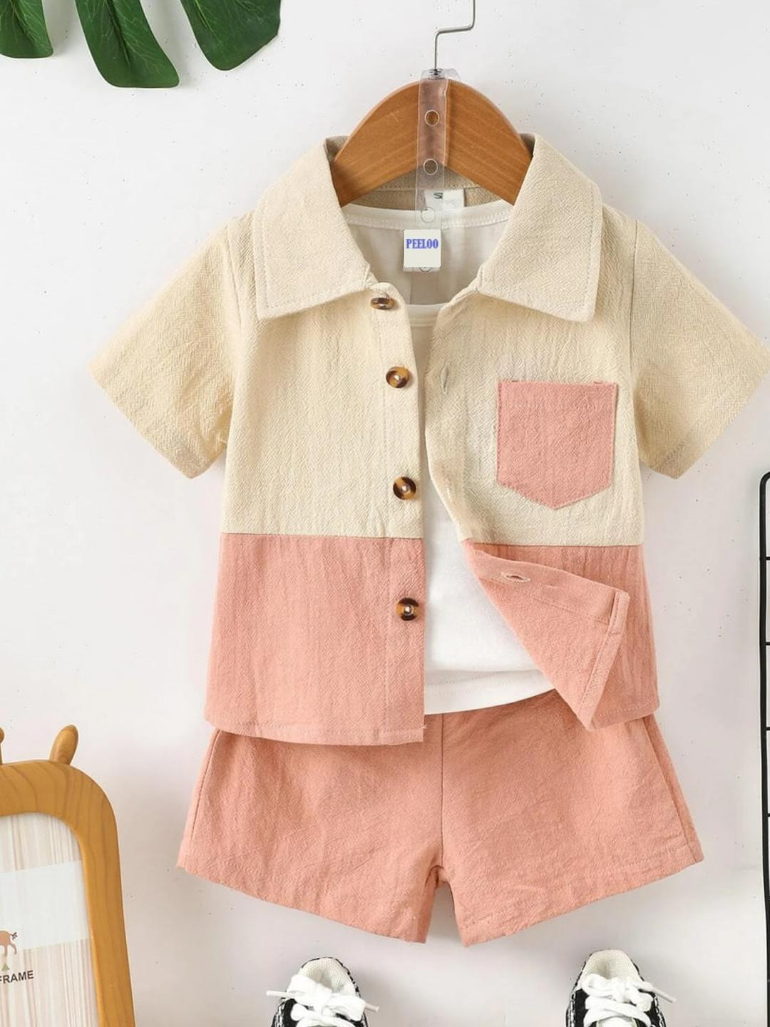 Fabfashion Unisex Pink Clothing Set